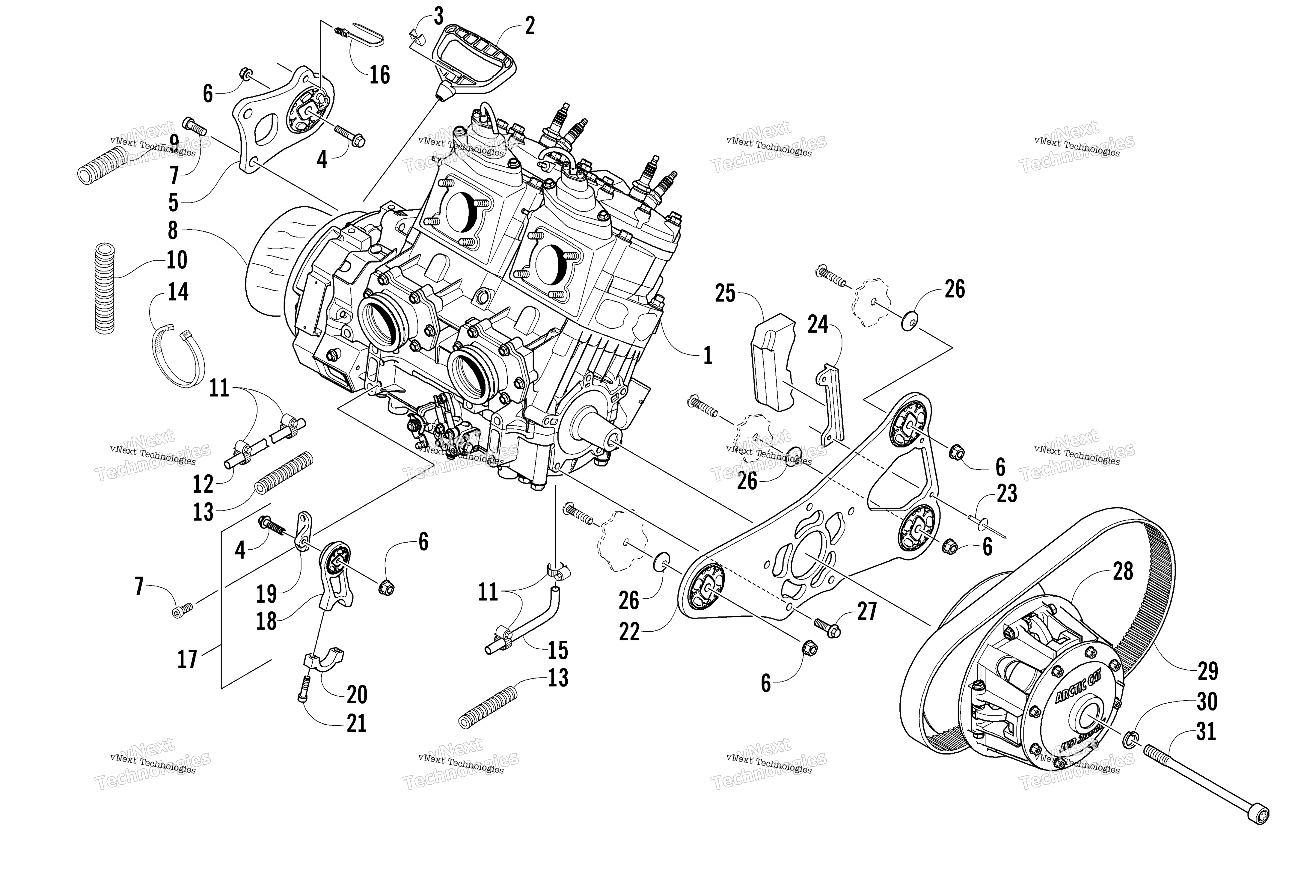 Двигатель And Related Parts