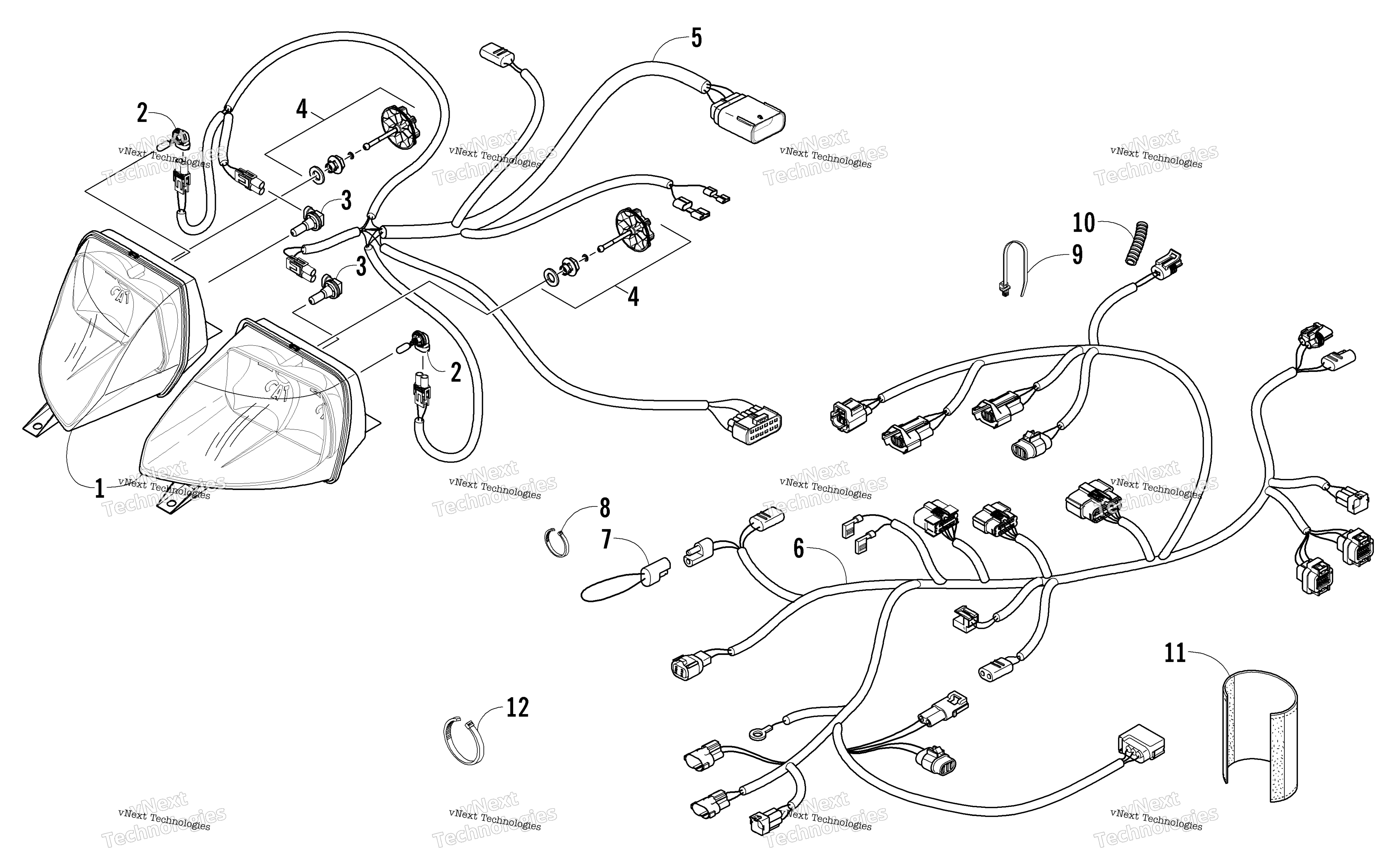 Фара And Wiring Assemblies