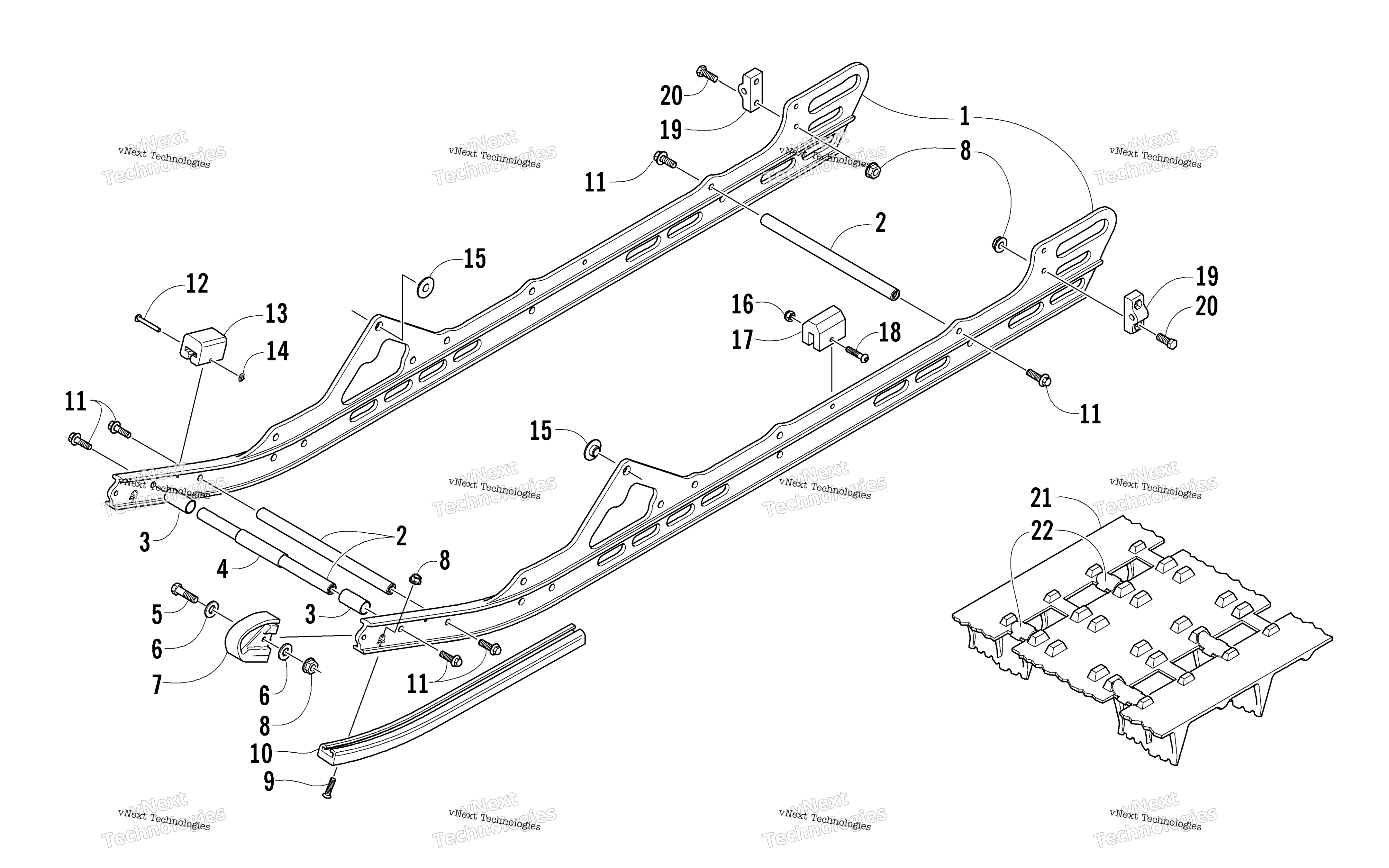 Slide Rails и Track узел