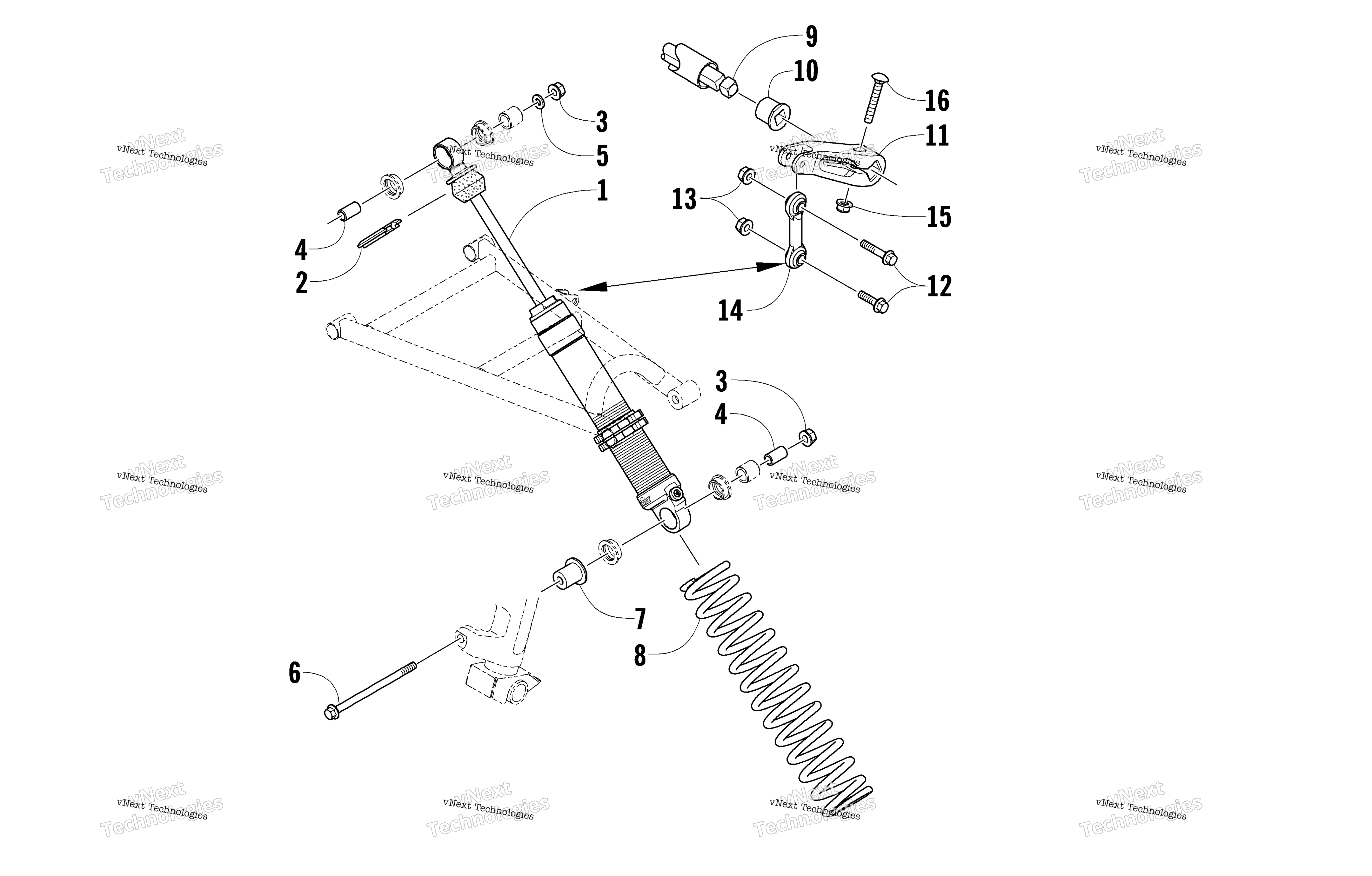 Амортизатор Absorber And Sway Bar Assembly