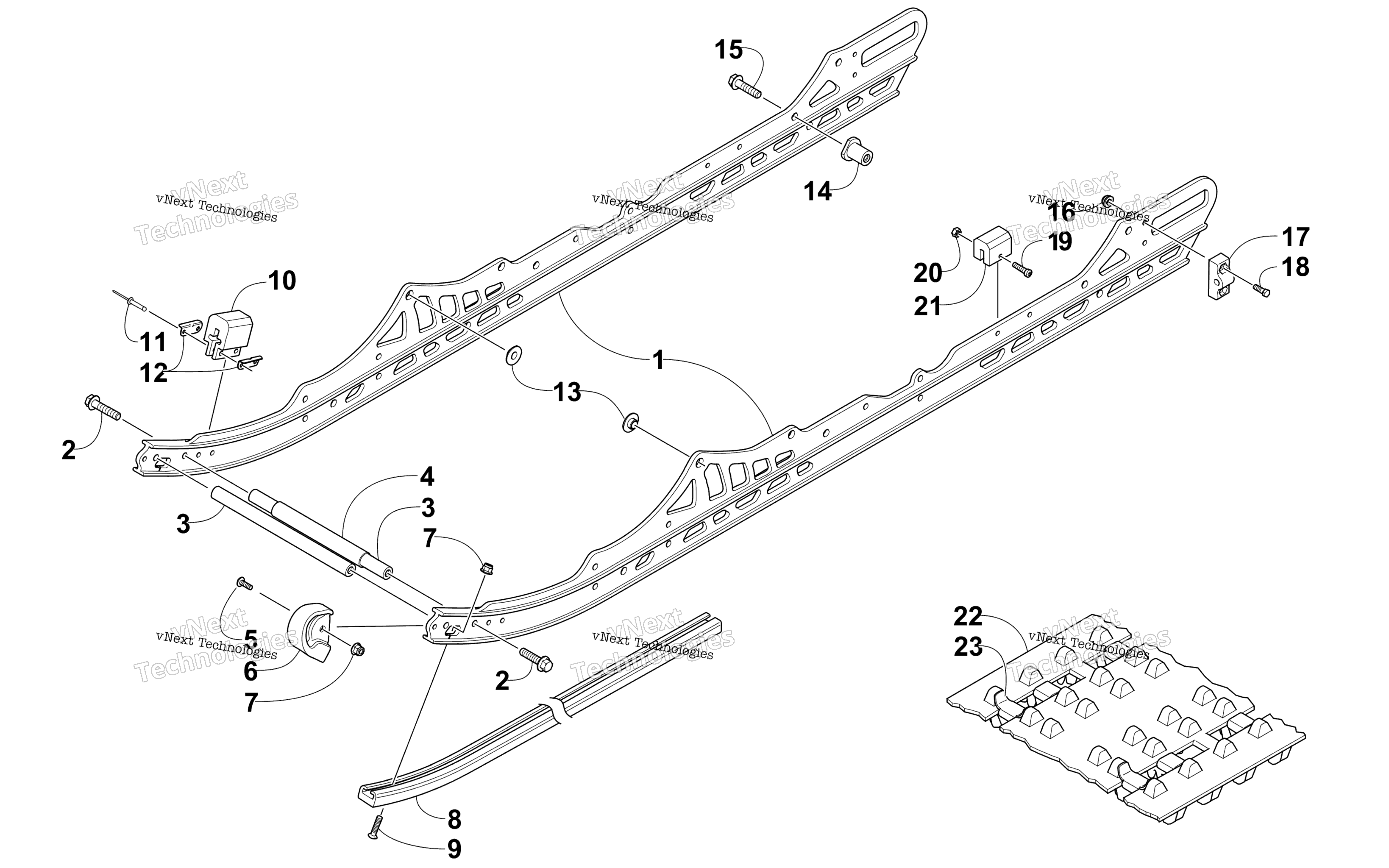 Slide Rail и Track узел