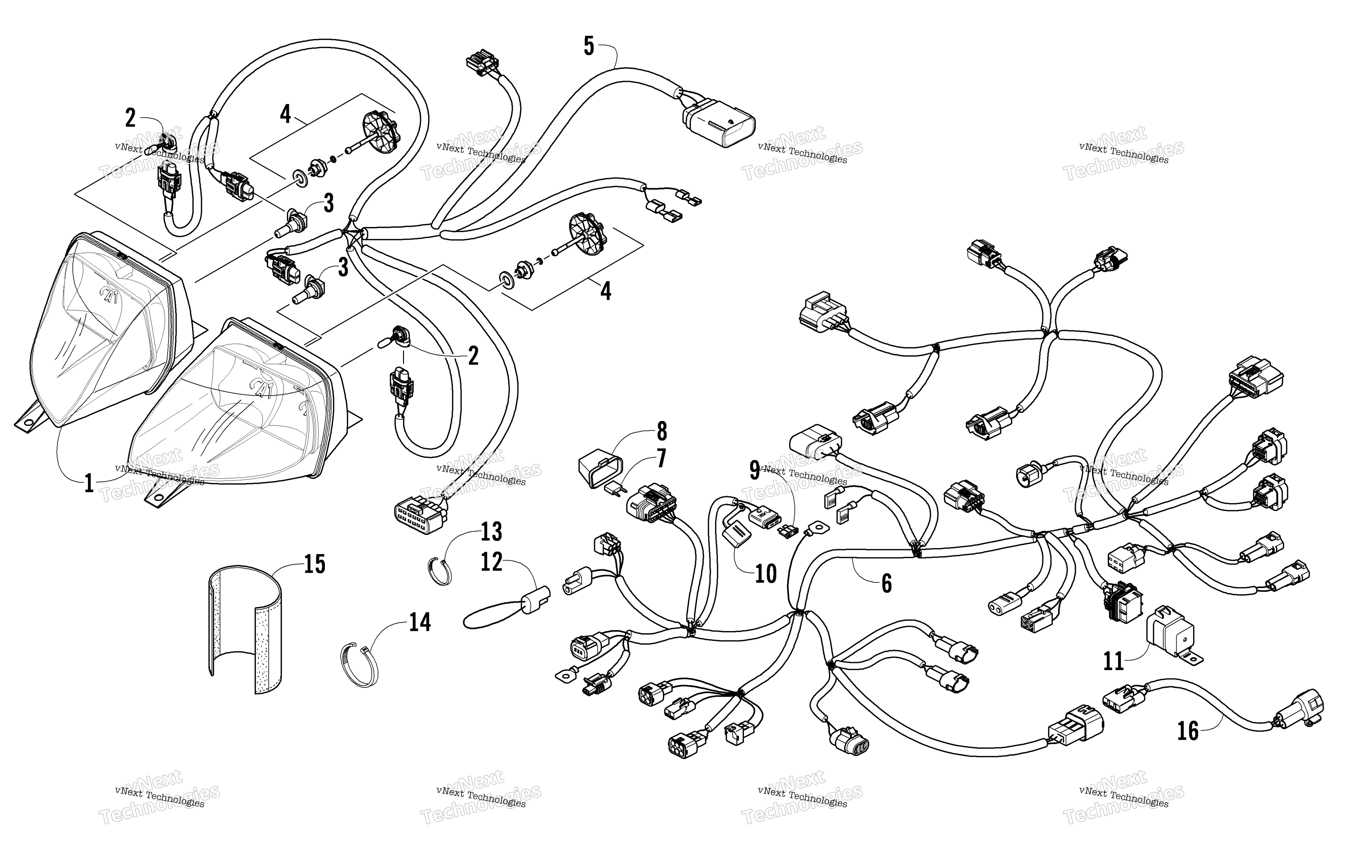 Фара And Wiring Assemblies