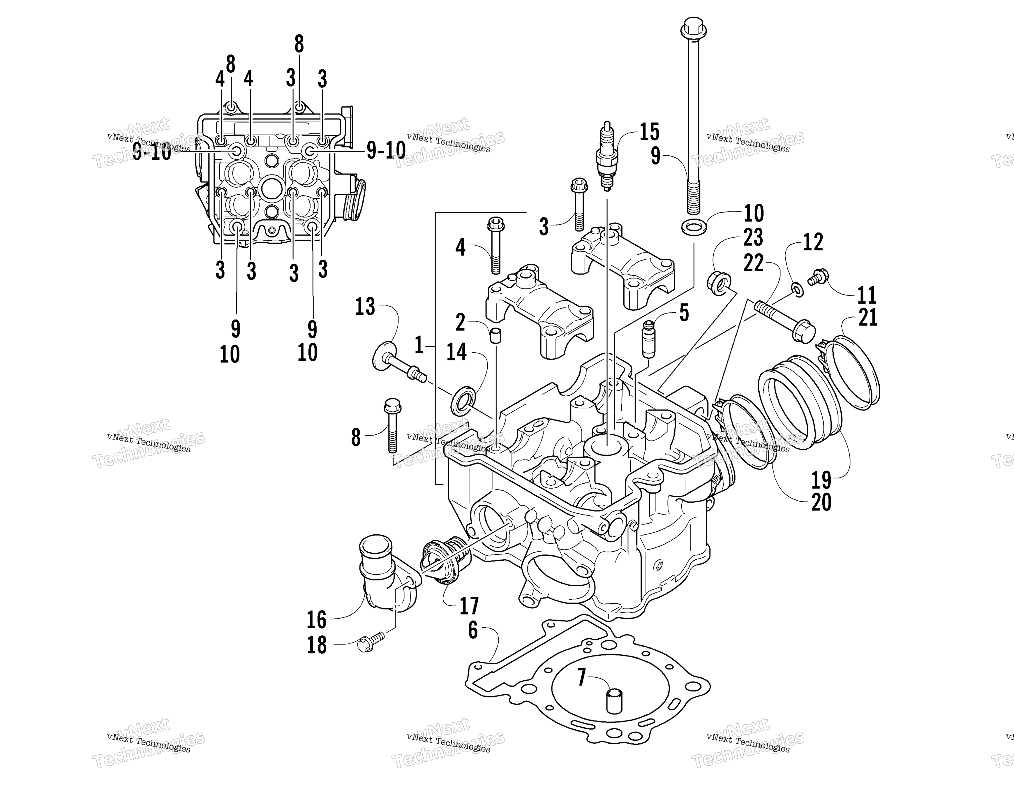 Цилиндр Head Assembly