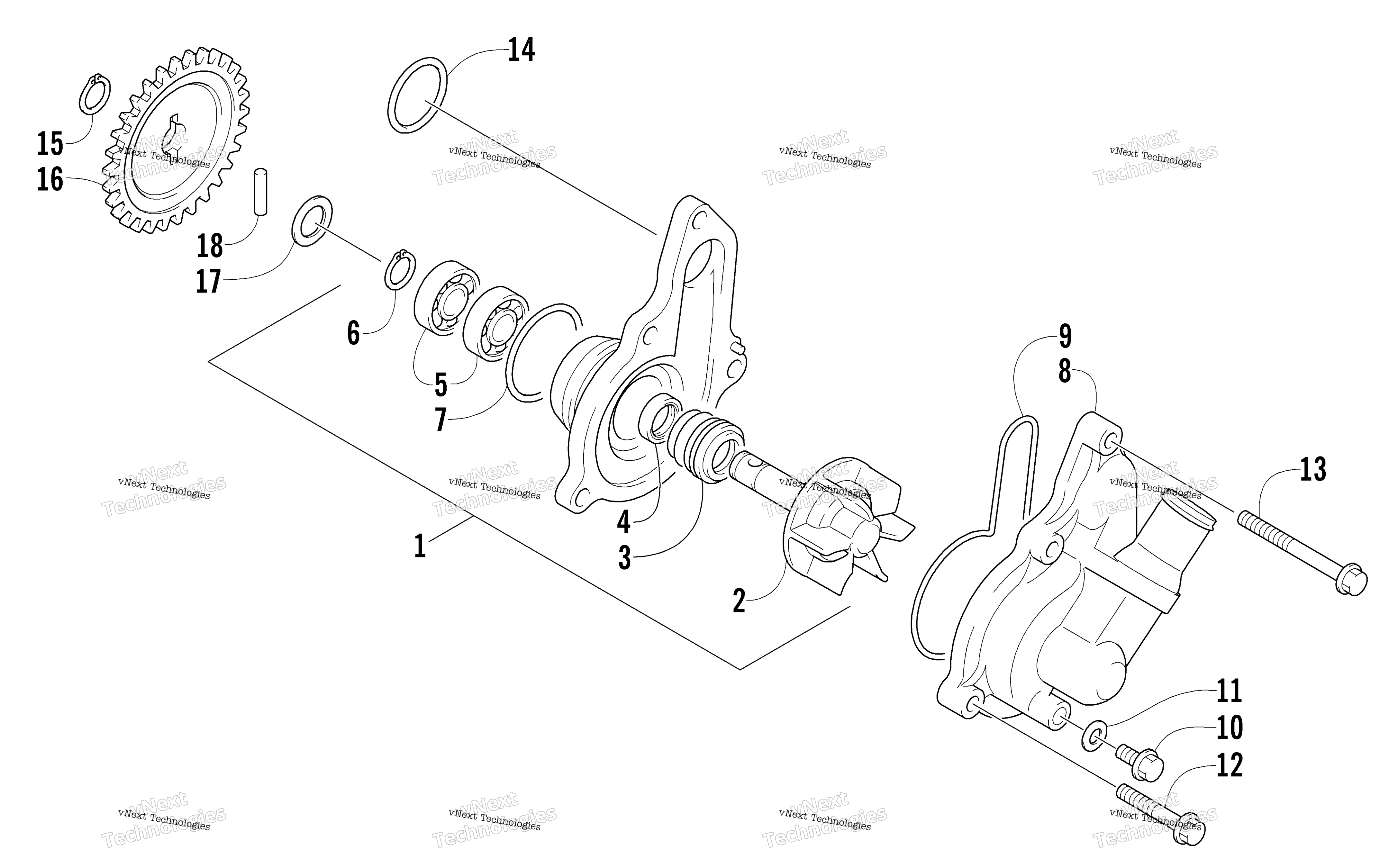 Система охлаждения Pump Assembly