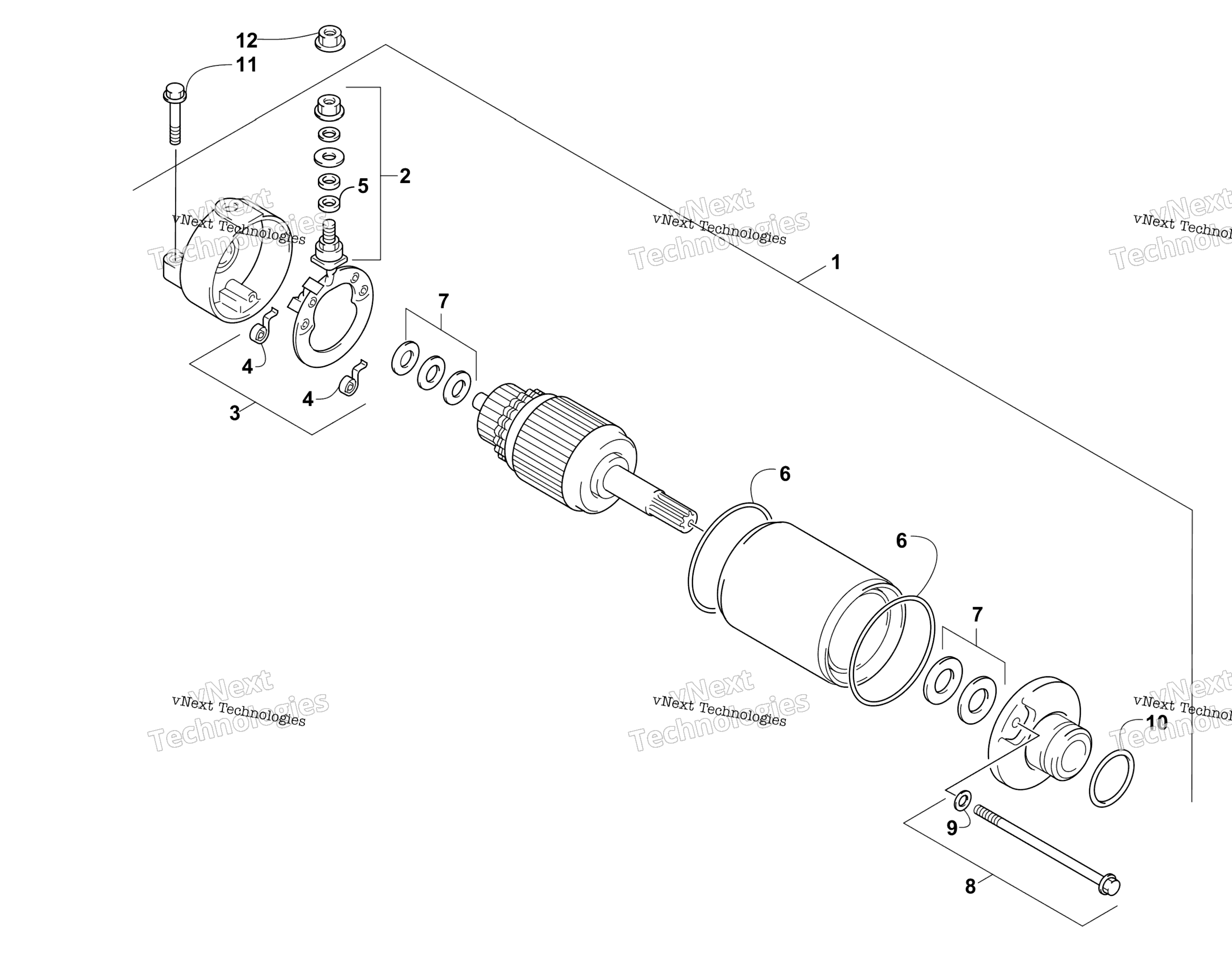 Стартер Motor Assembly