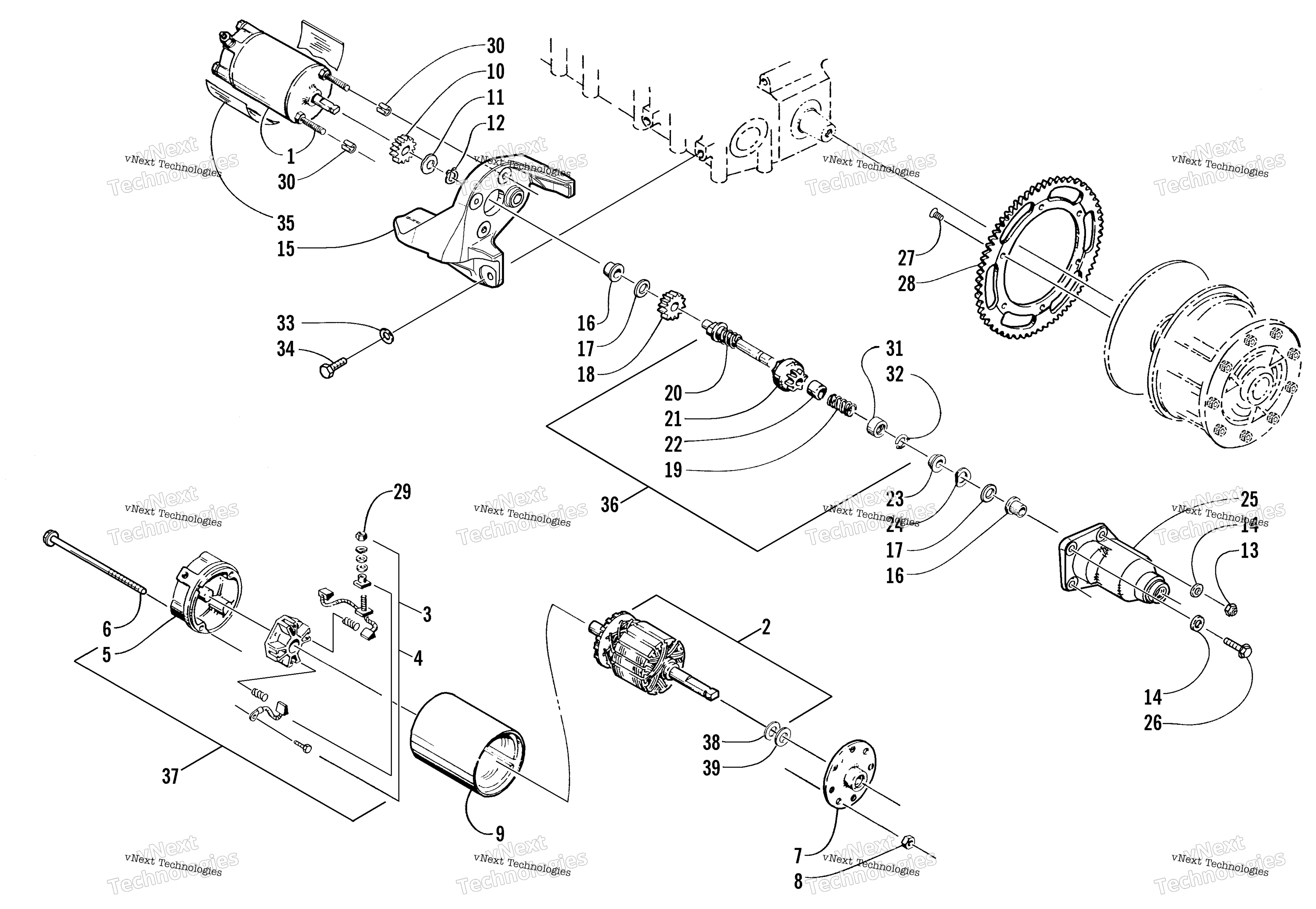 Электрооборудование Start - Starter Motor Assy (Optional)