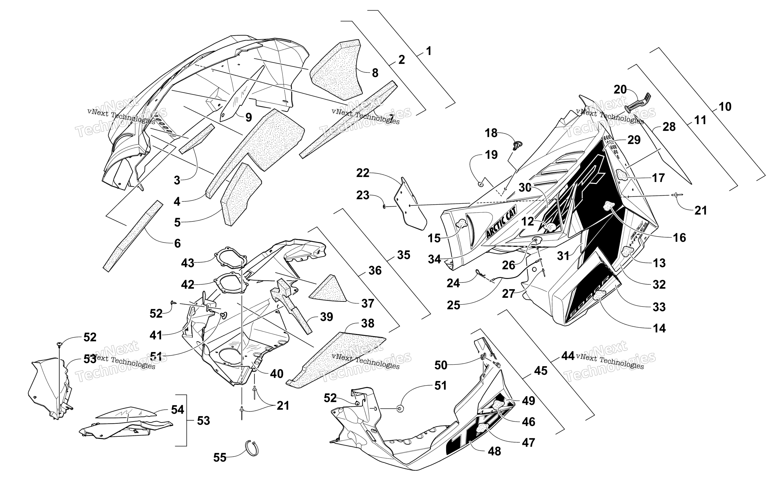 Skid Plate и Side панель узел