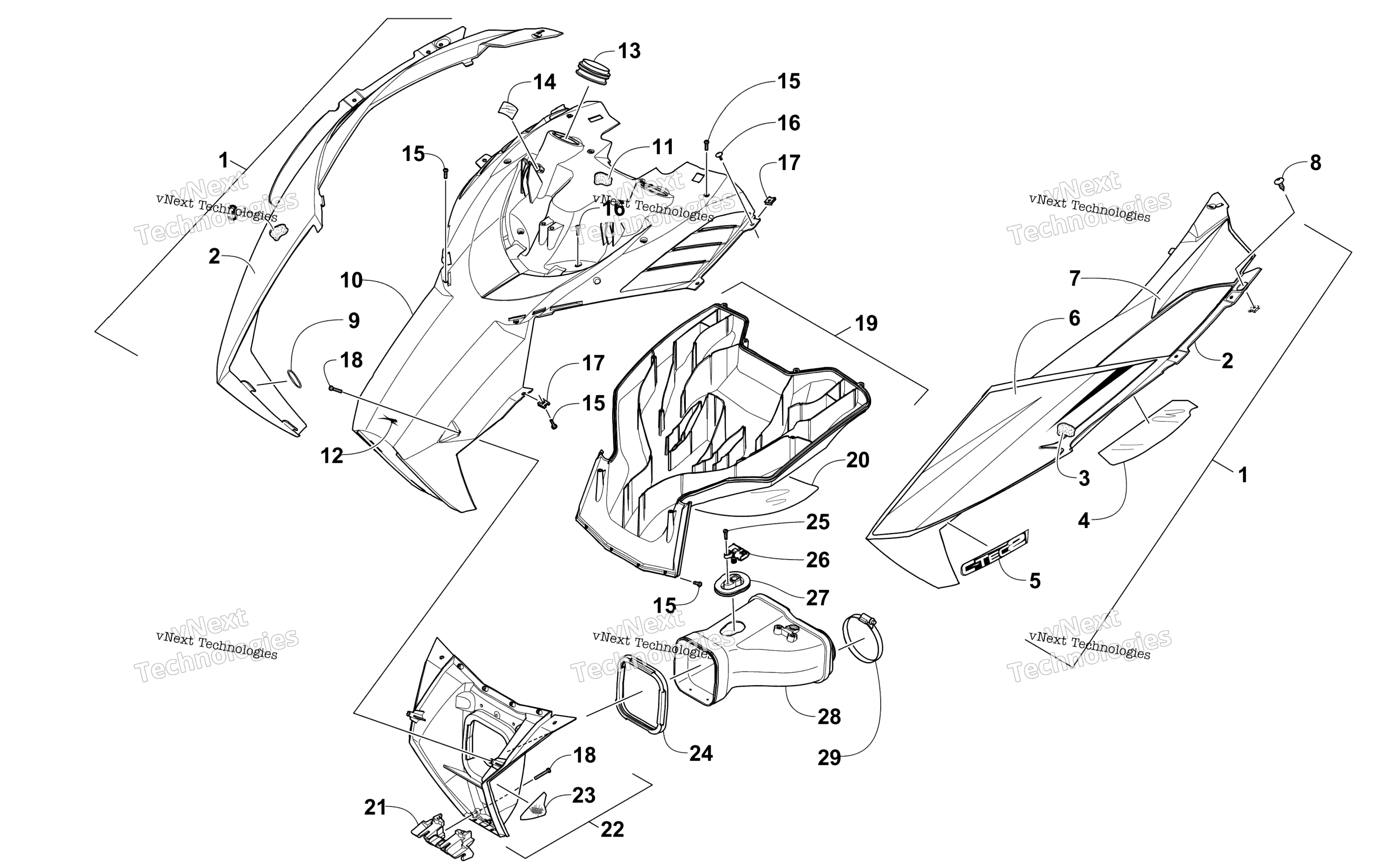 Капот And Air Intake Assembly