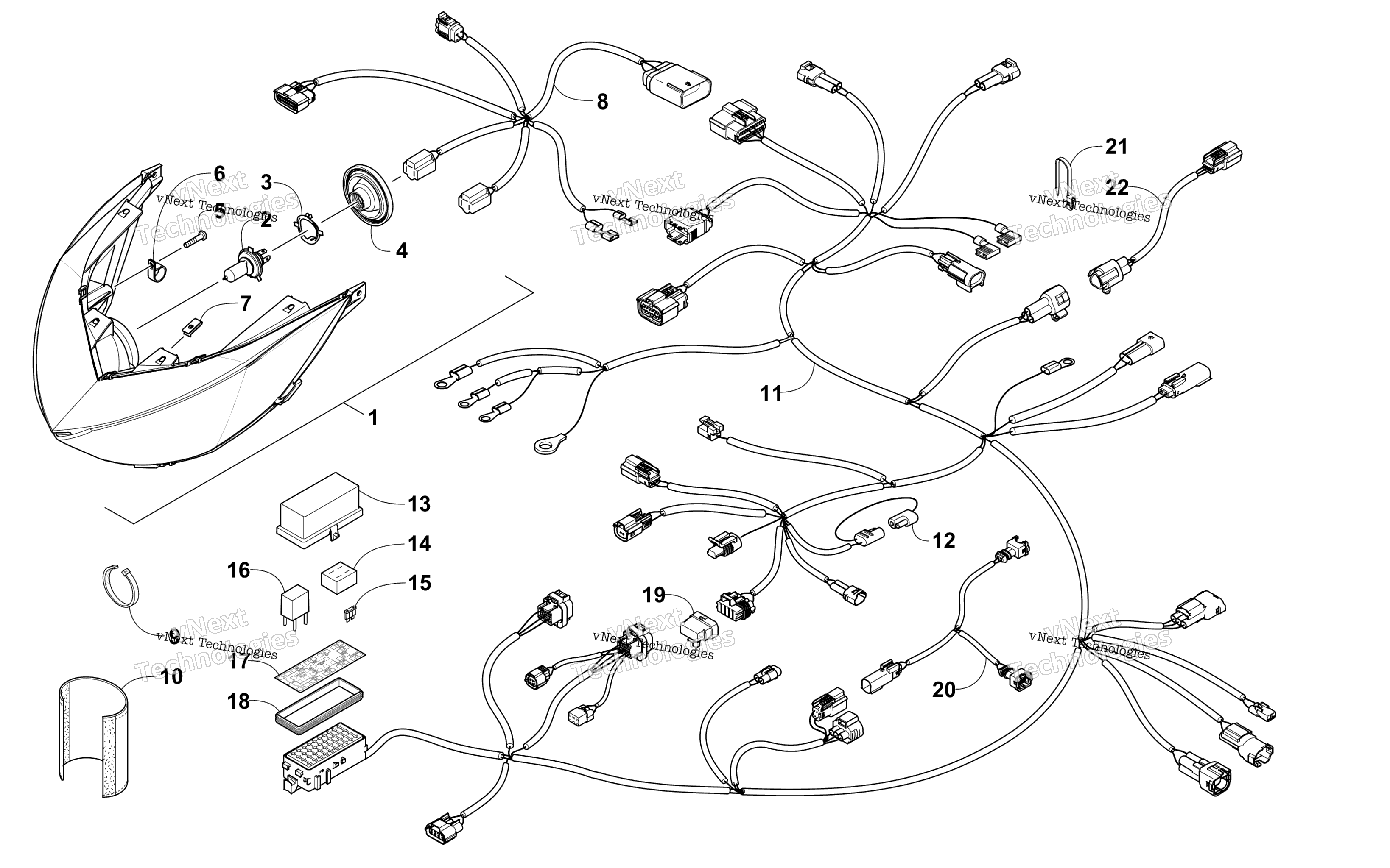 Фара And Wiring Assemblies