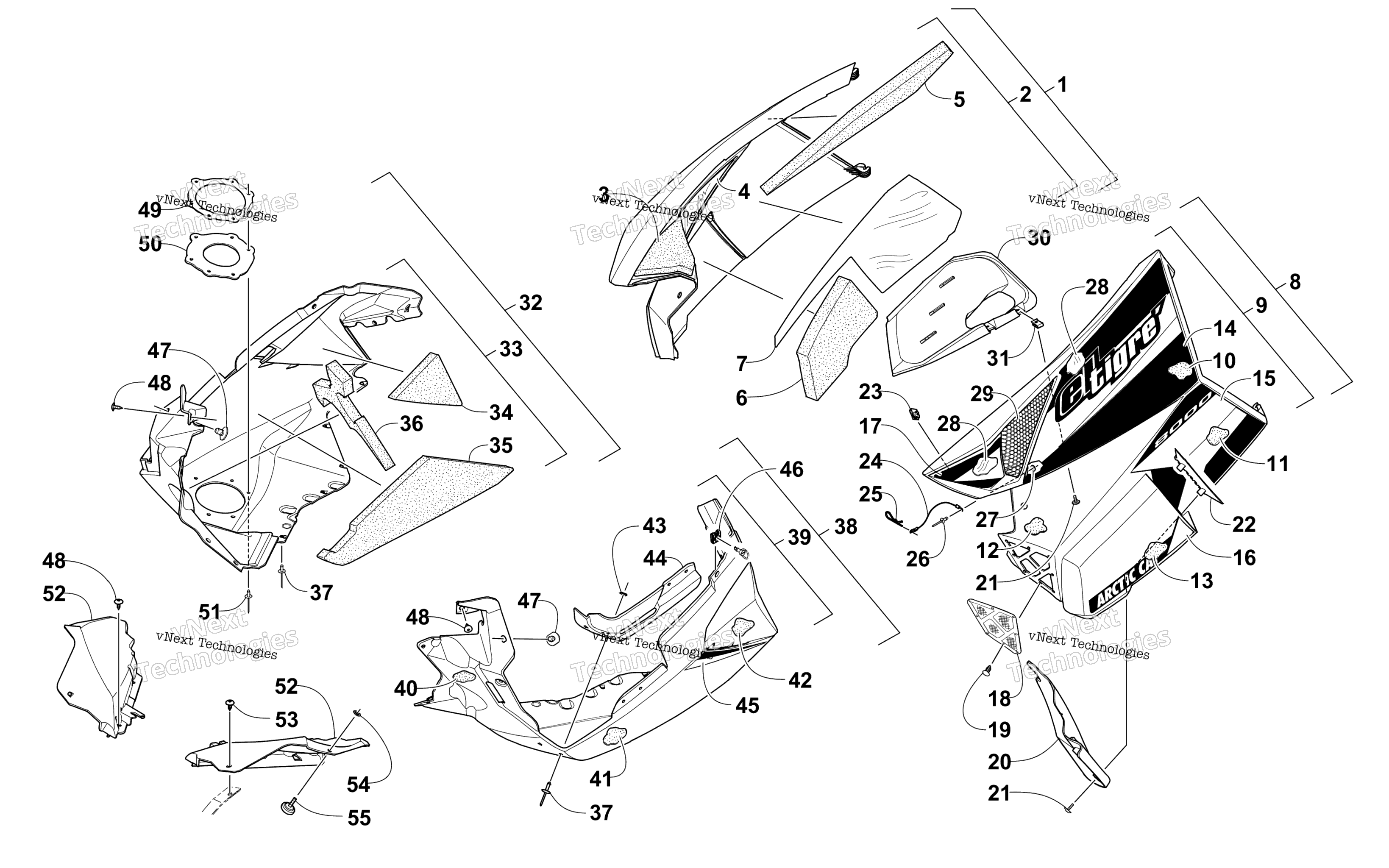Skid Plate и Side панель узел