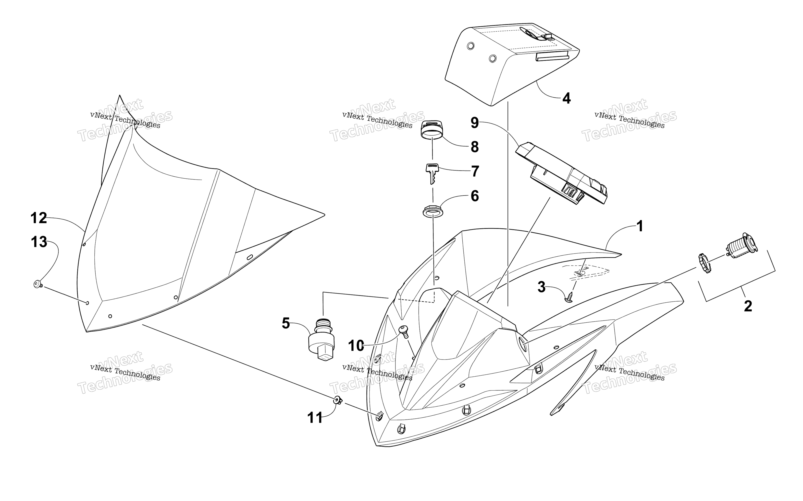 Ветровое стекло And Instruments Assemblies