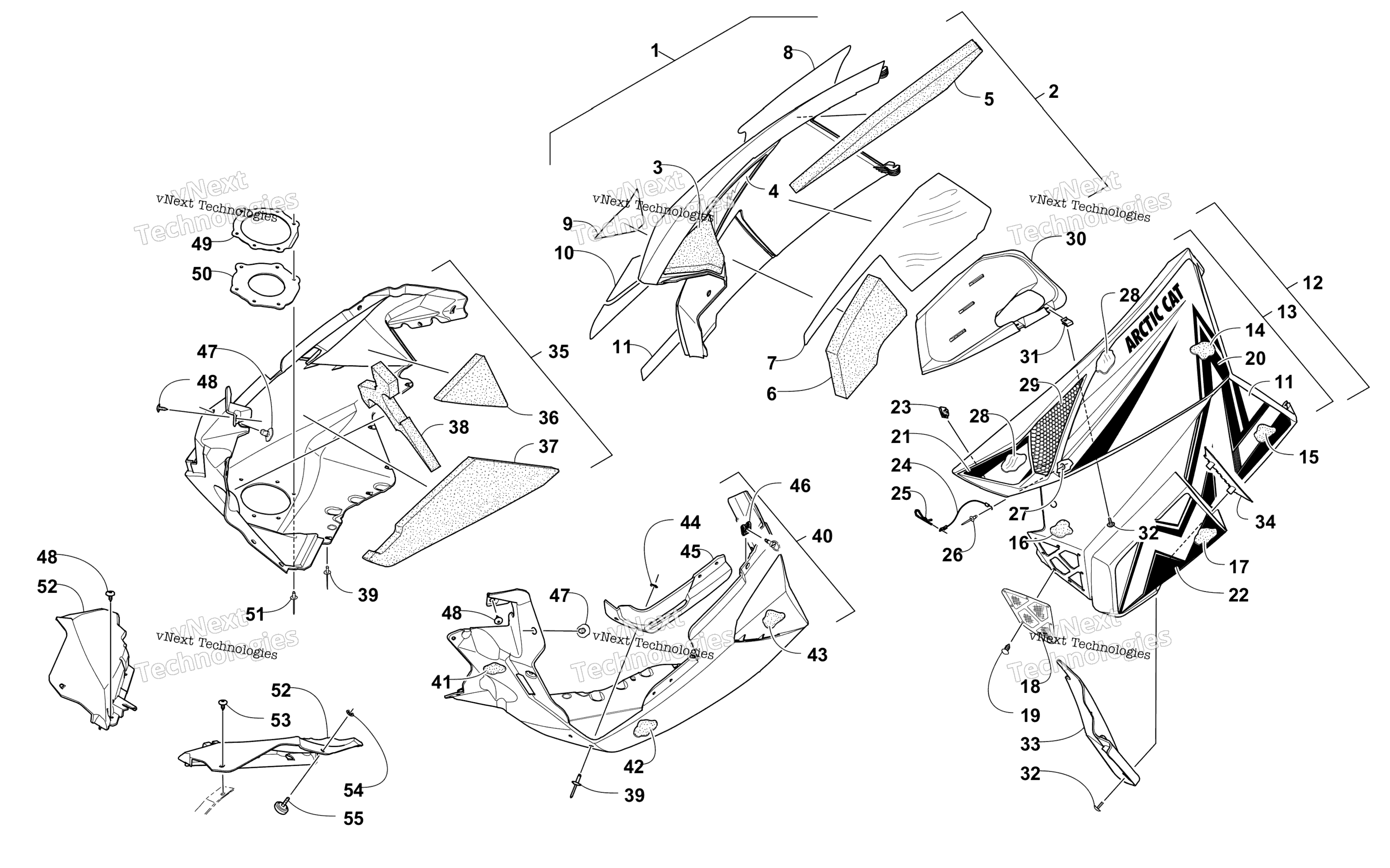 Skid Plate и Side панель узел