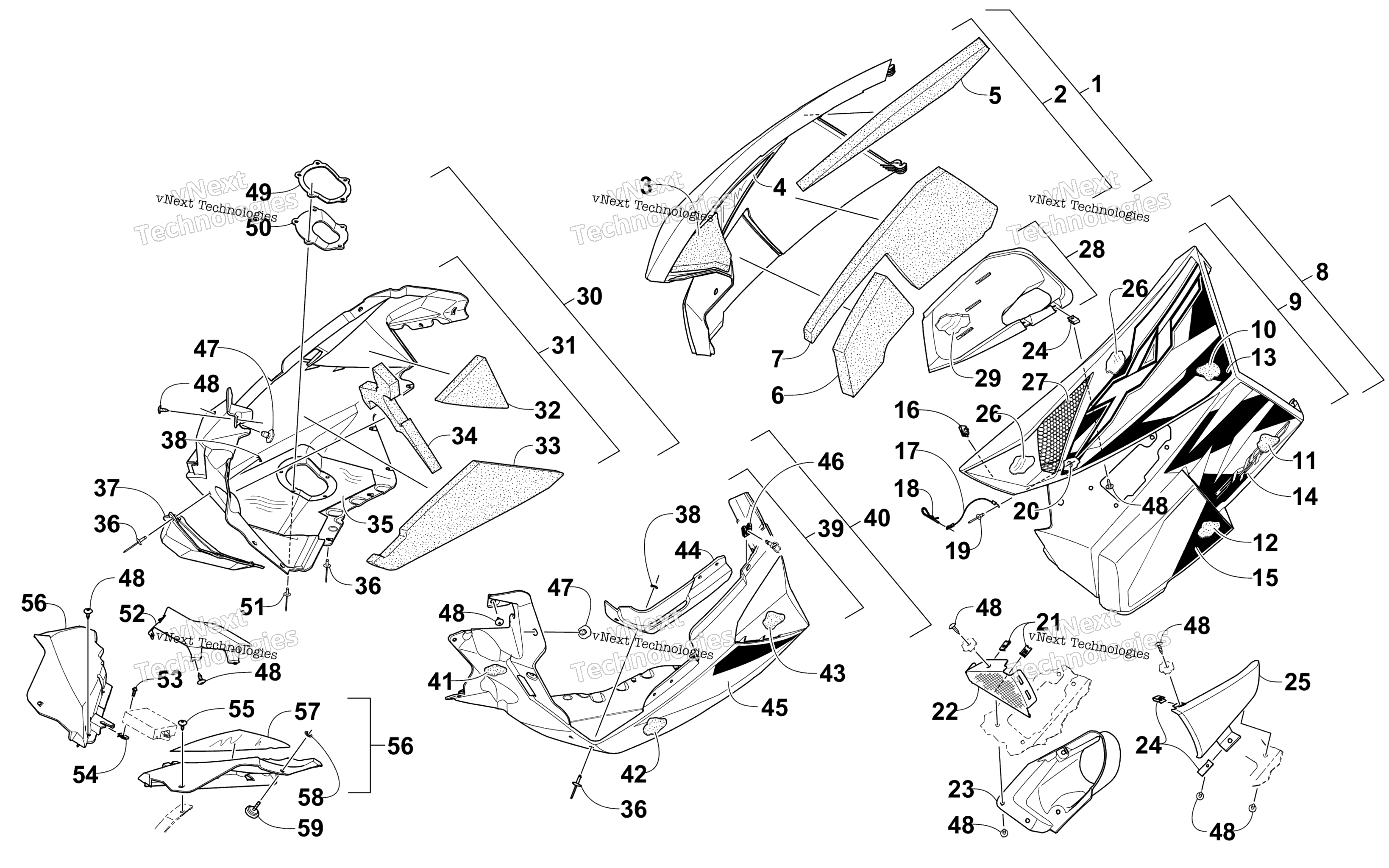 Skid Plate и Side панель узел