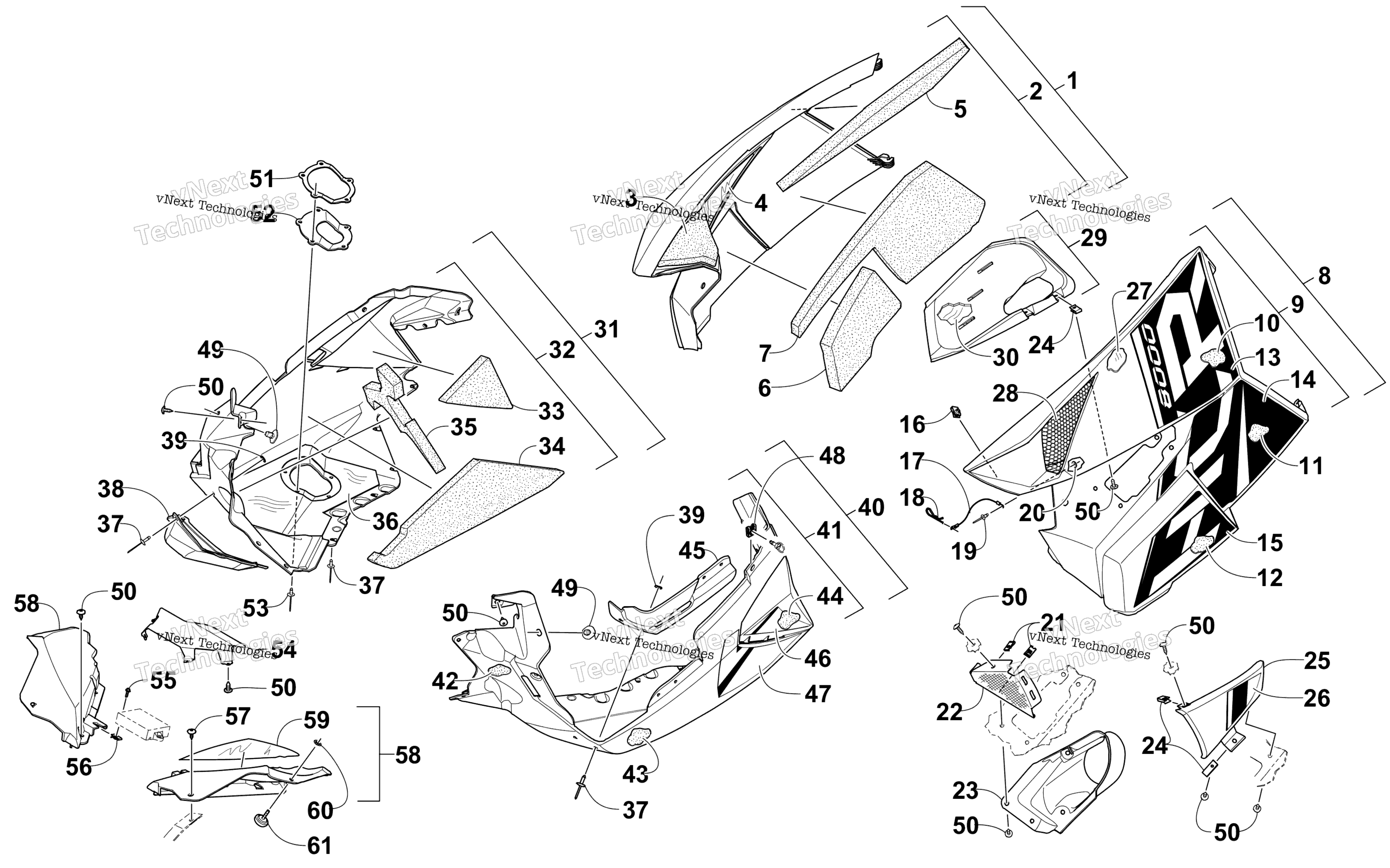 Skid Plate и Side панель узел