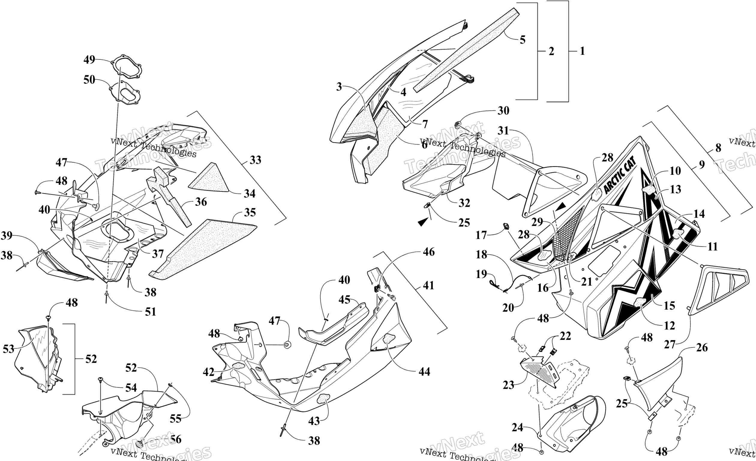 Skid Plate и Side панель узел