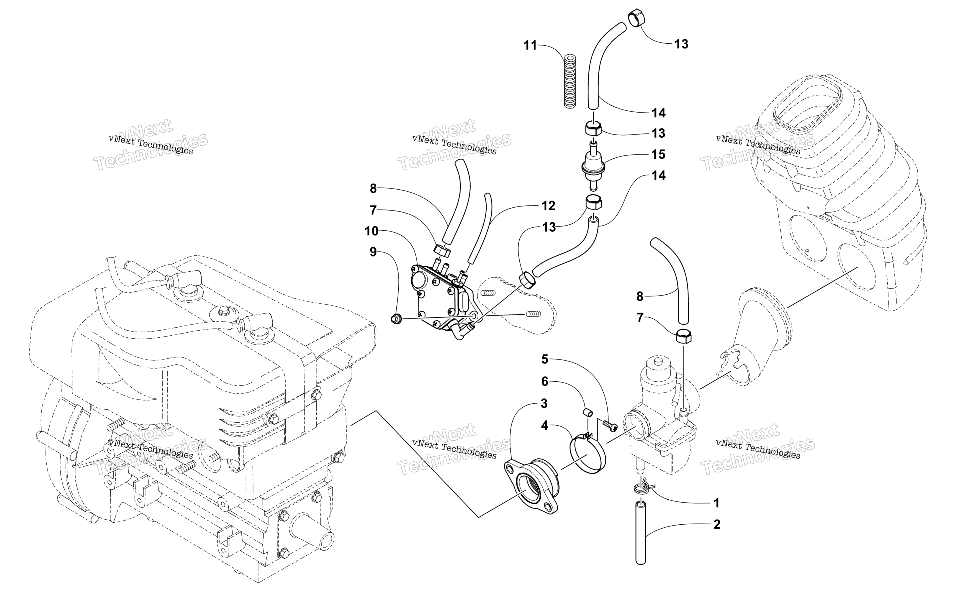 Карбюратор And Fuel Pump Assembly