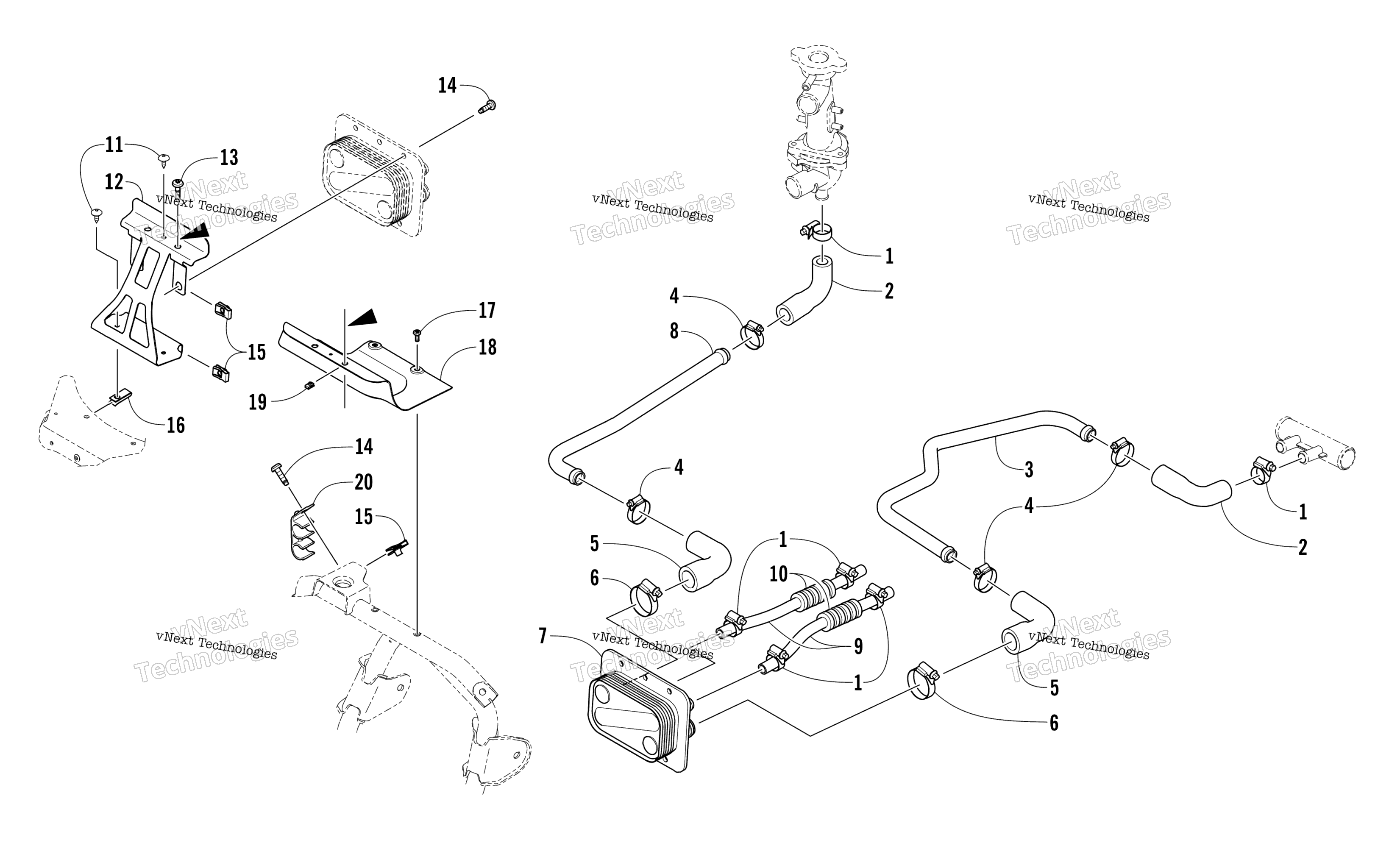масляный Cooler Assembly
