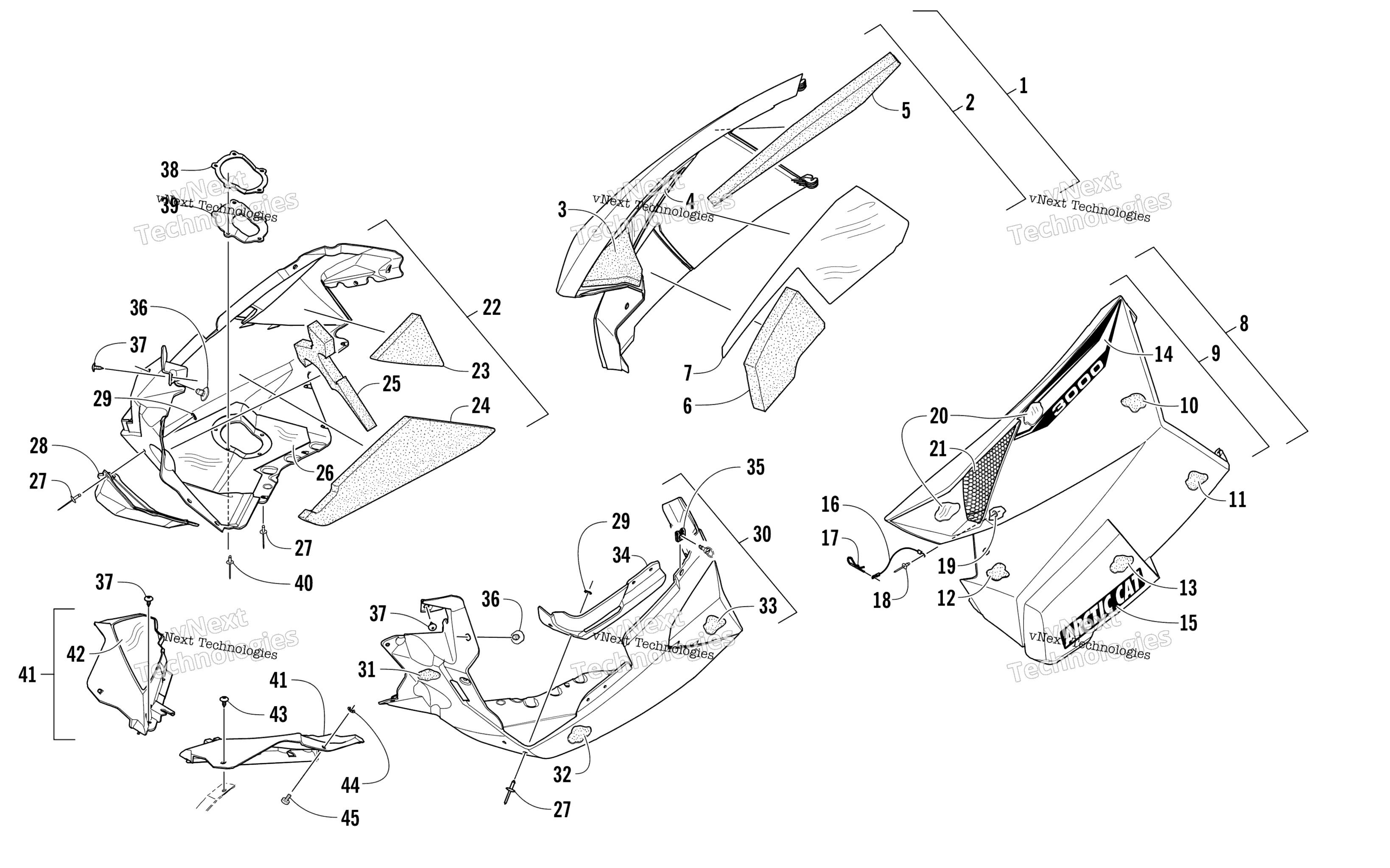 Skid Plate и Side панель узел