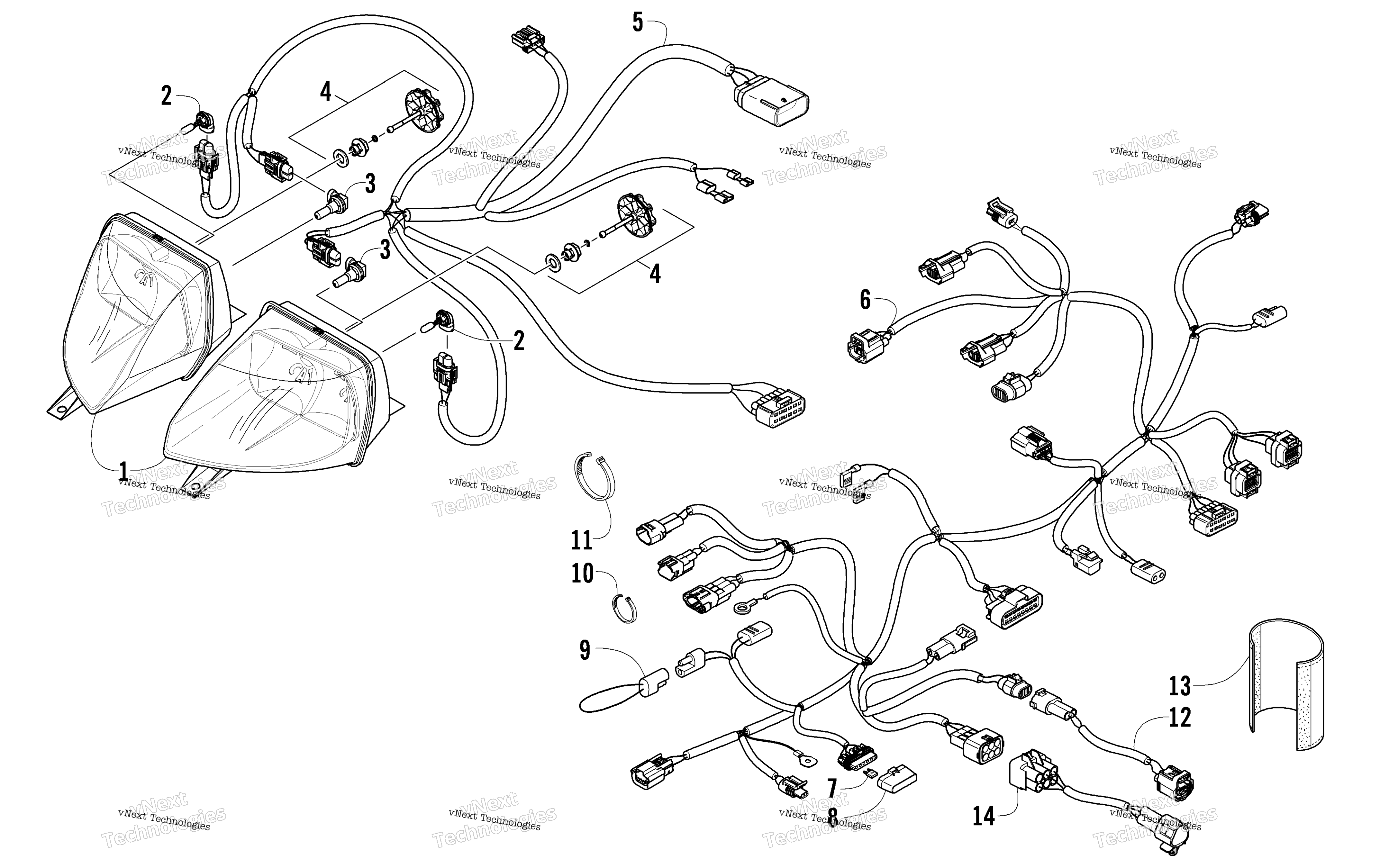 Фара And Wiring Assemblies
