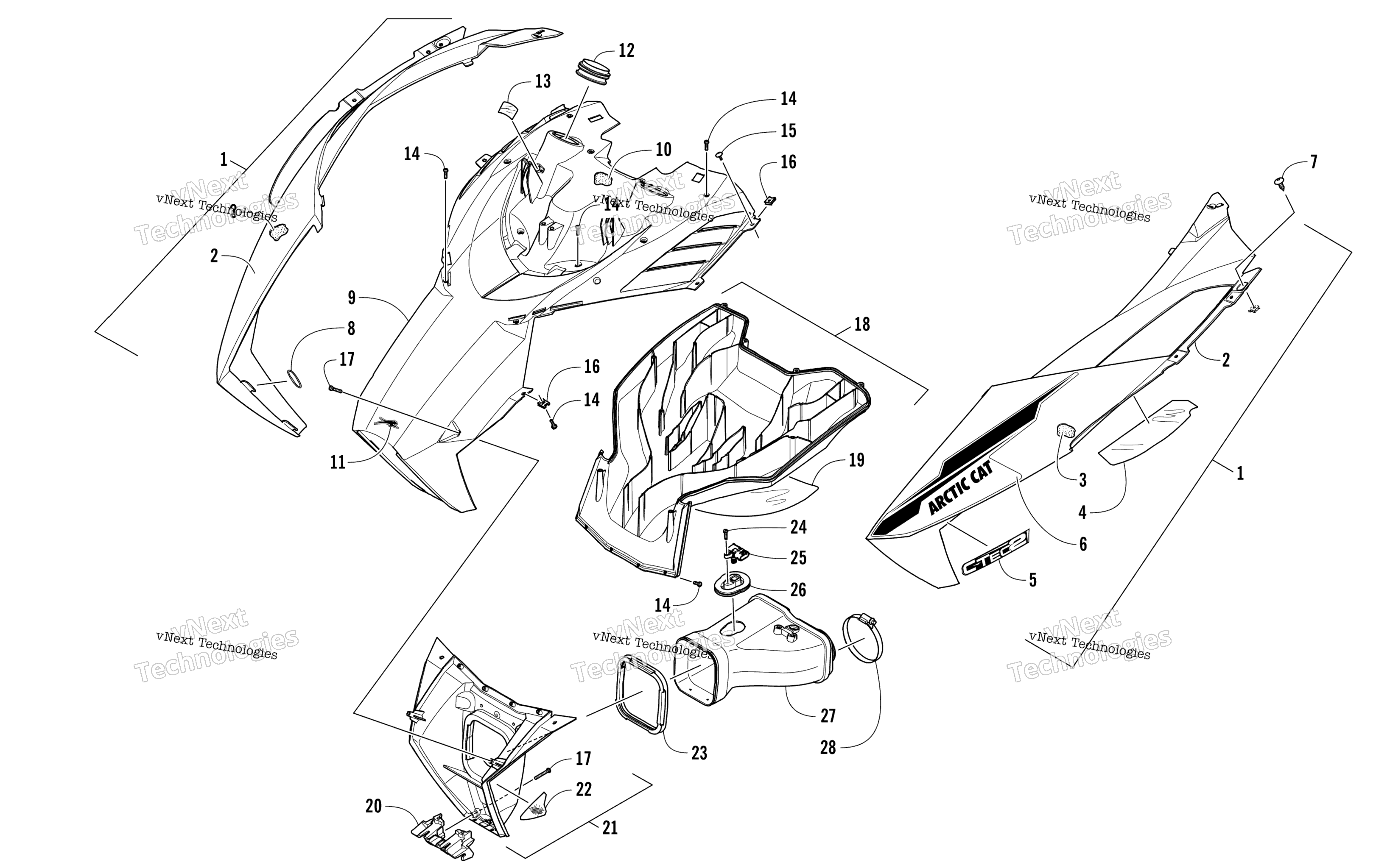Капот And Air Intake Assembly