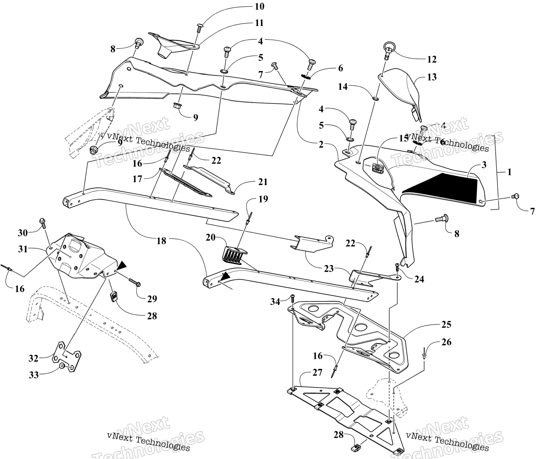 Сиденье Support Assembly