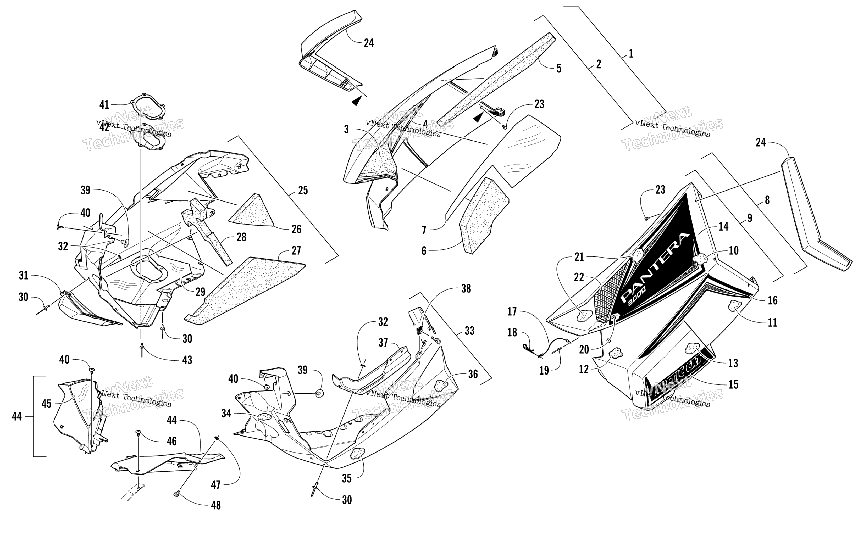 Skid Plate и Side панель узел