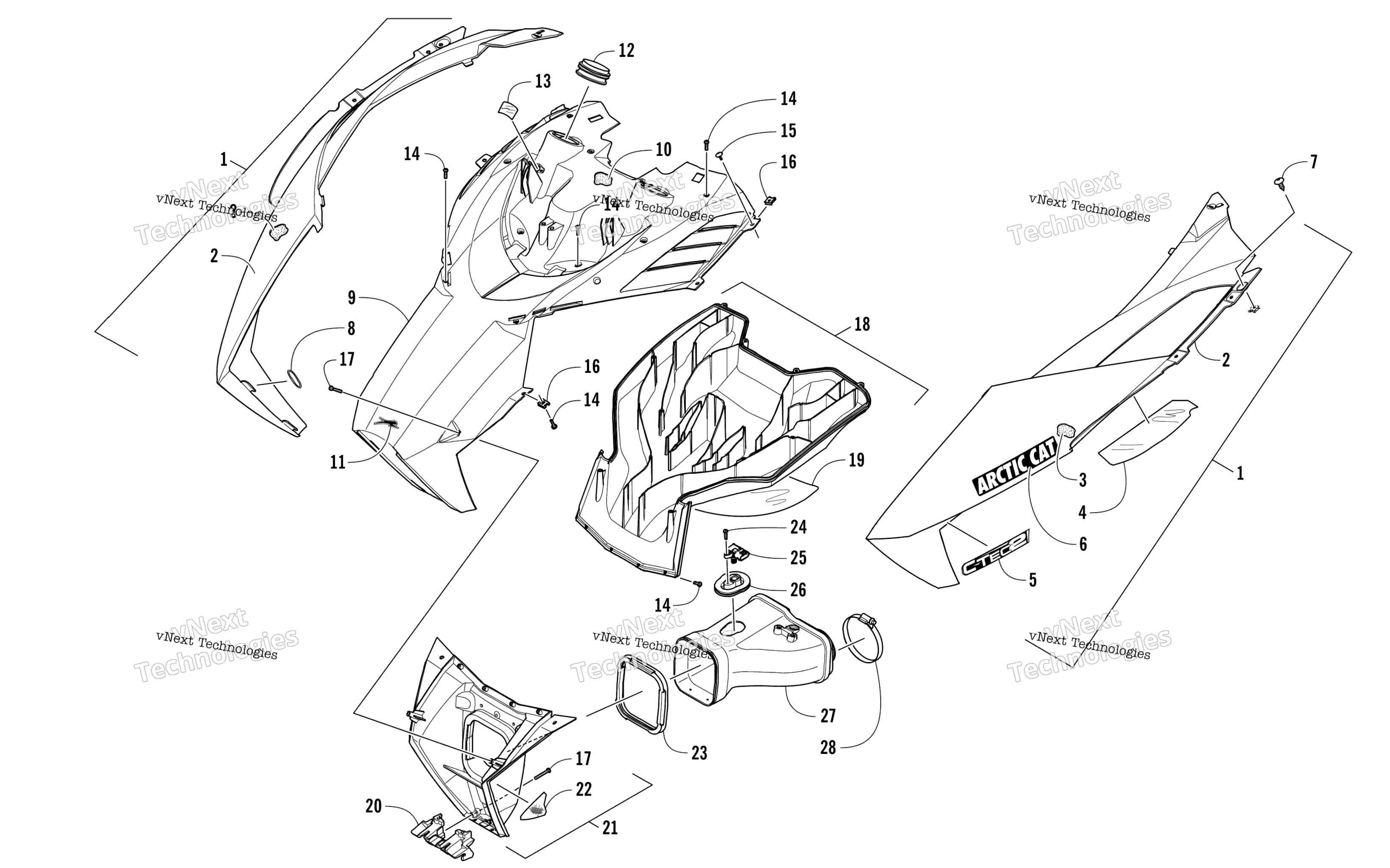 Капот And Air Intake Assembly
