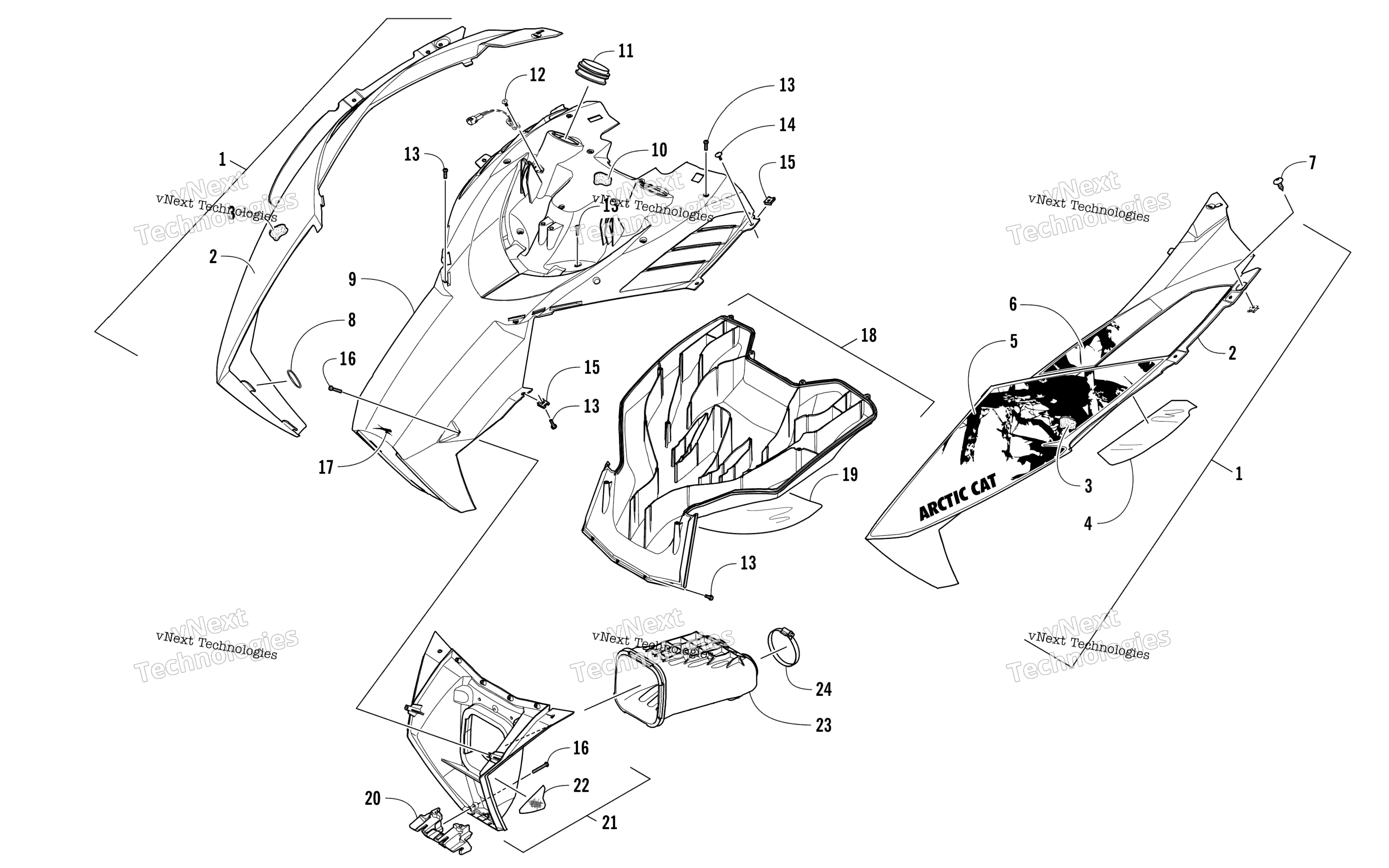 Капот And Air Intake Assembly