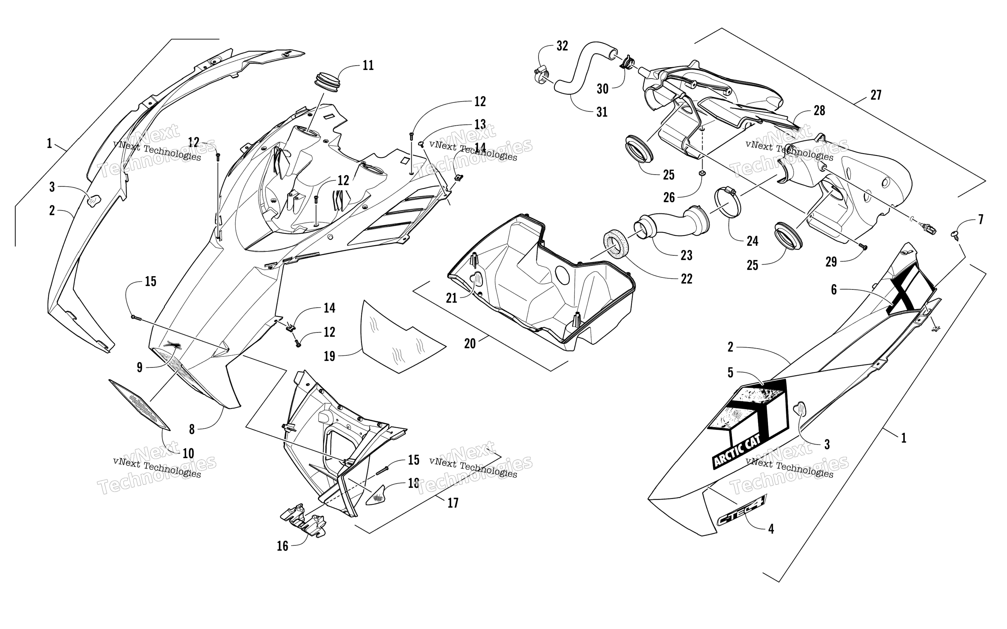 Капот And Air Intake Assembly