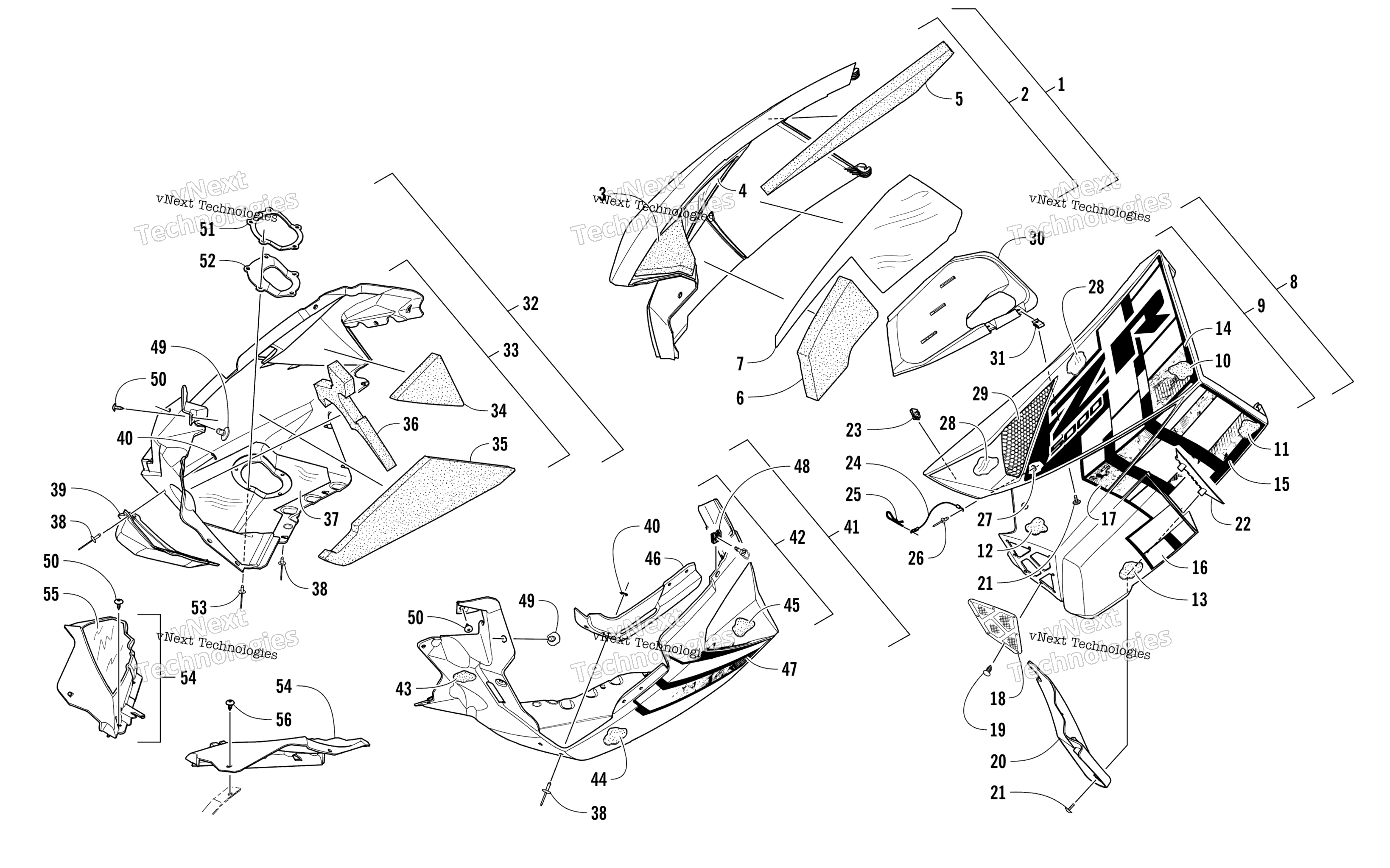 Skid Plate и Side панель узел