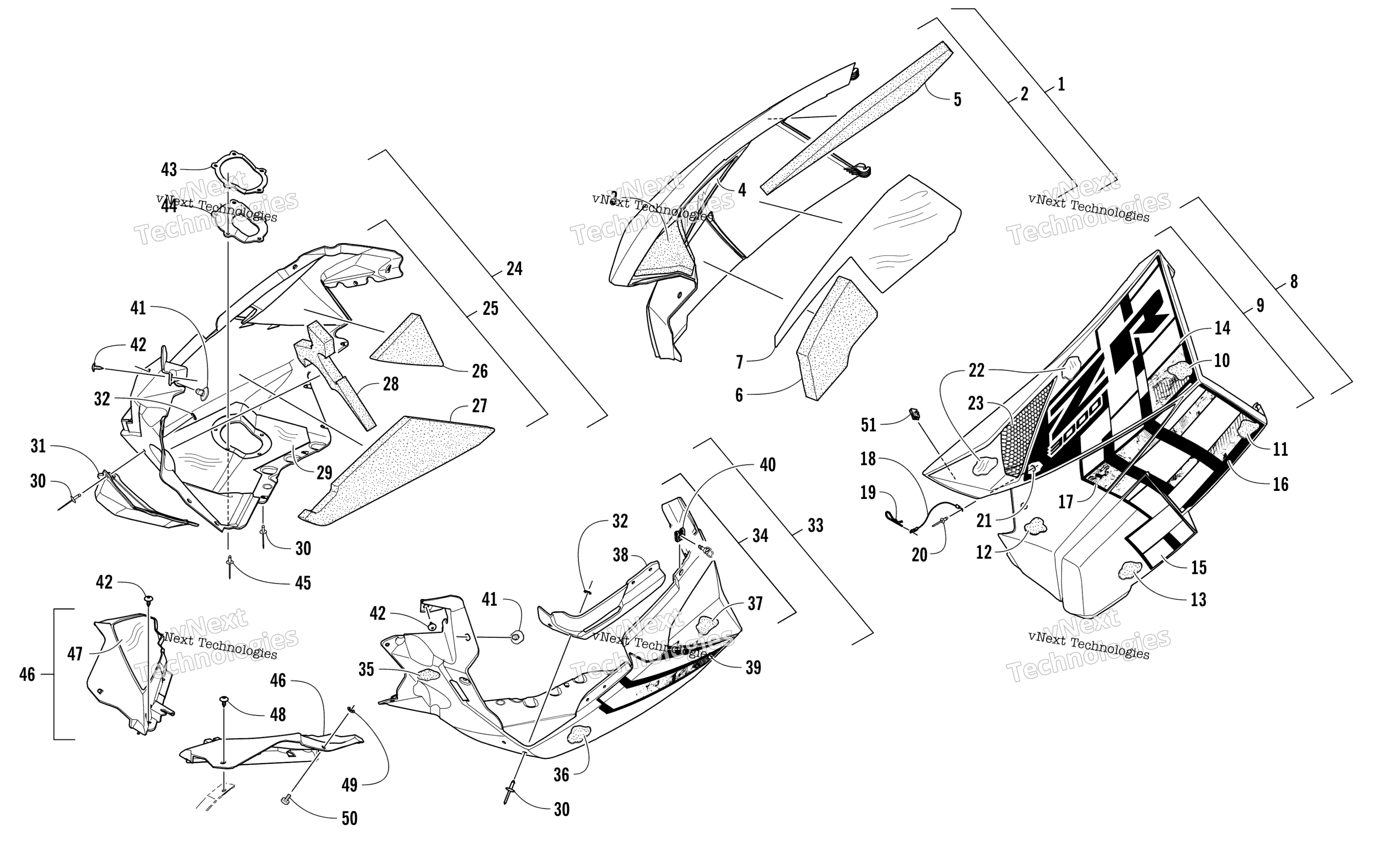 Skid Plate и Side панель узел