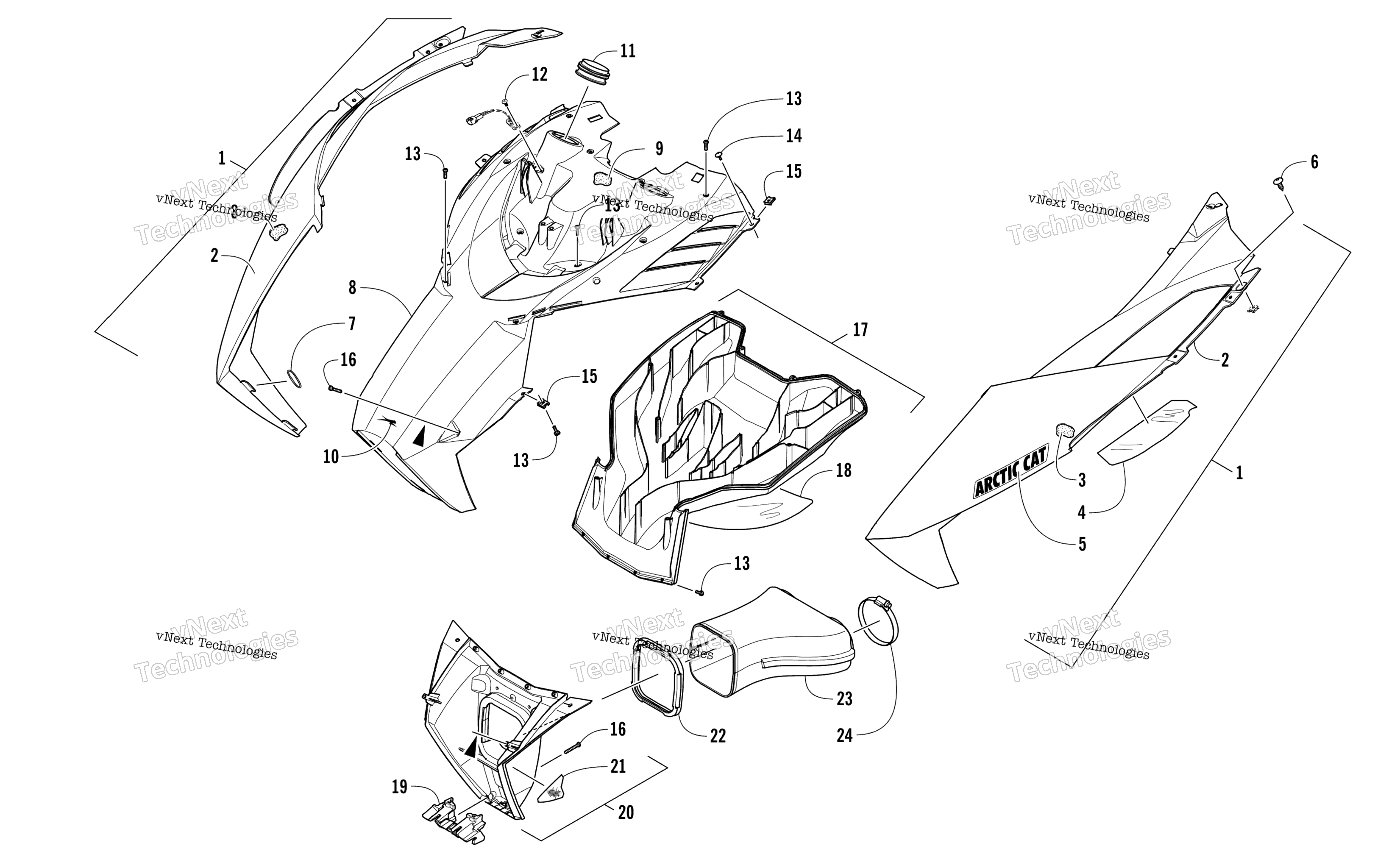 Капот And Air Intake Assembly