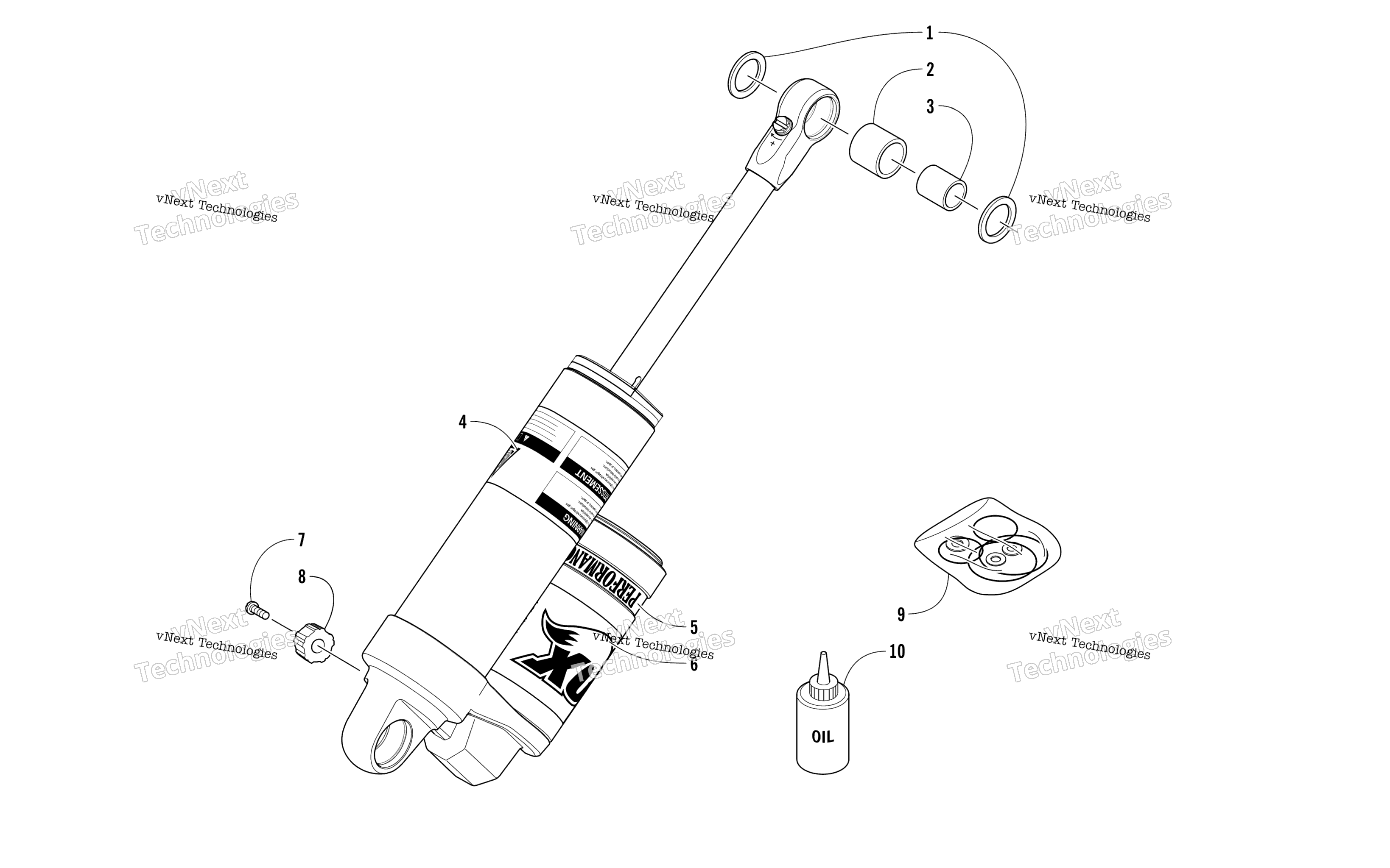 Задняя часть Suspension Rear Arm Shock Absorber