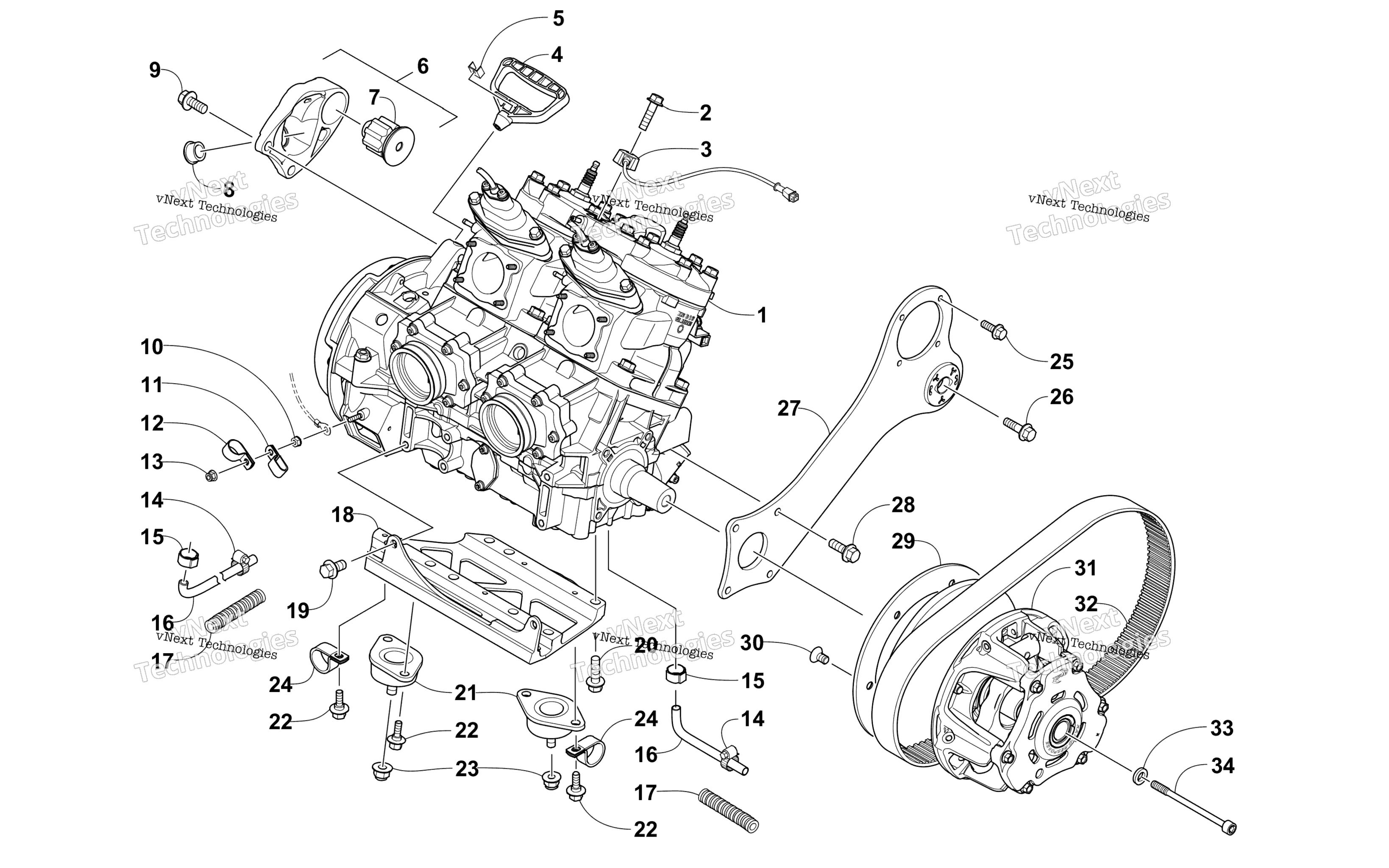 Двигатель And Related Parts