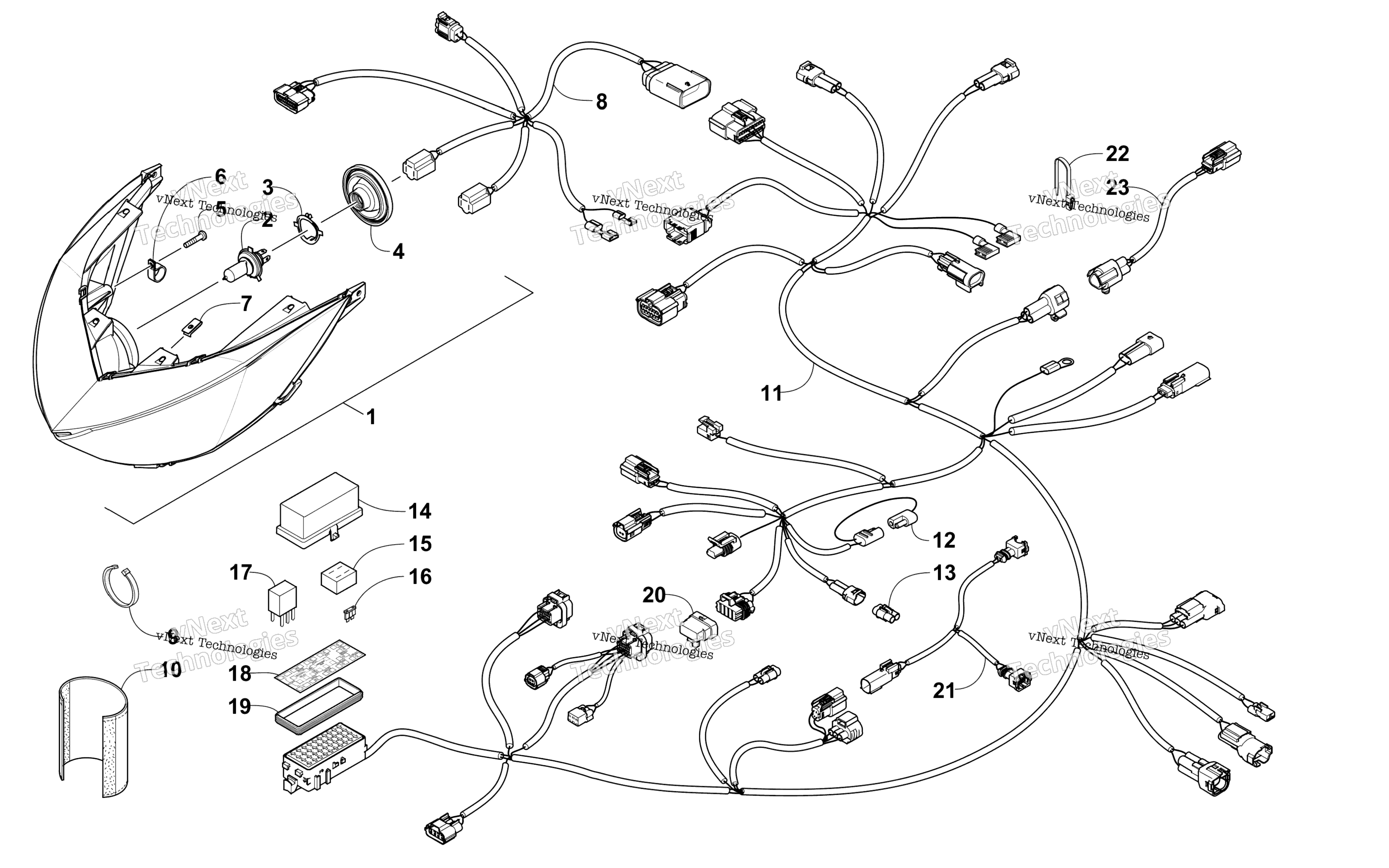 Фара And Wiring Assemblies