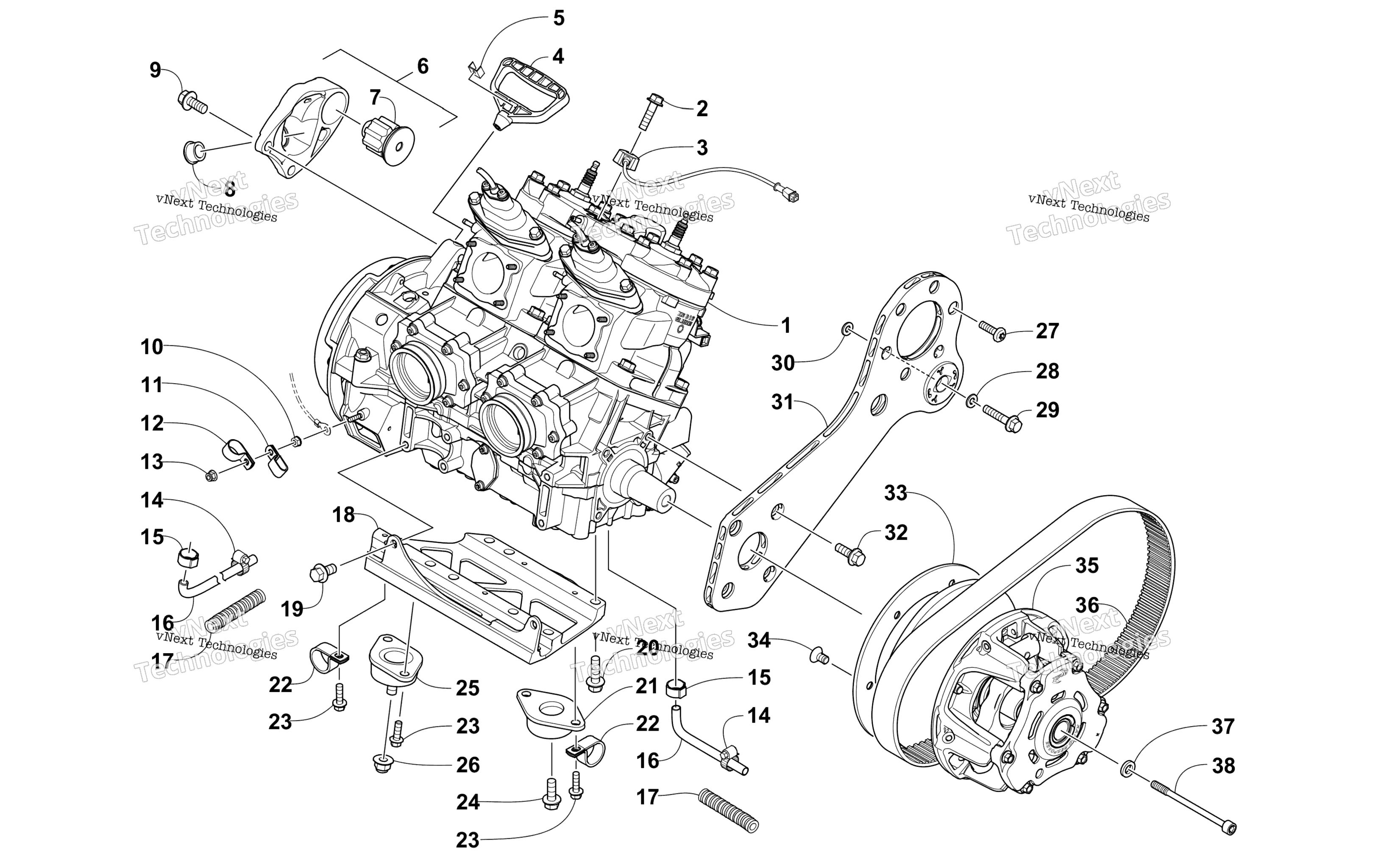 Двигатель And Related Parts