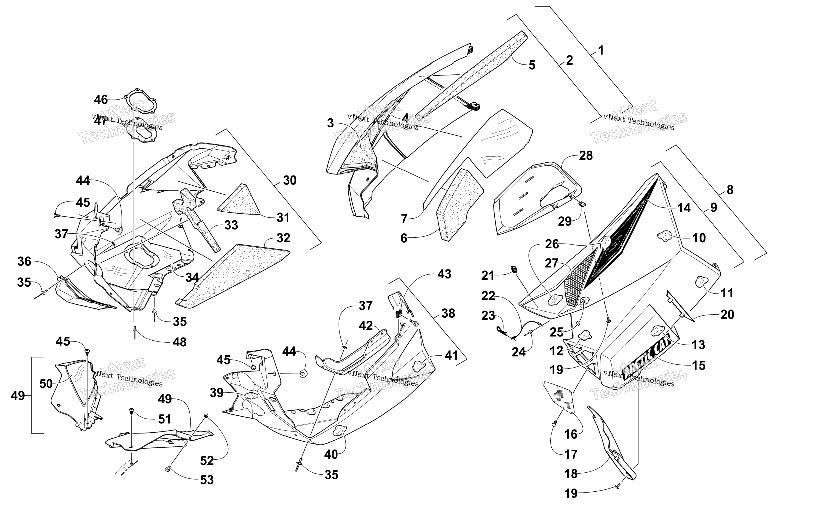 Skid Plate и Side панель узел