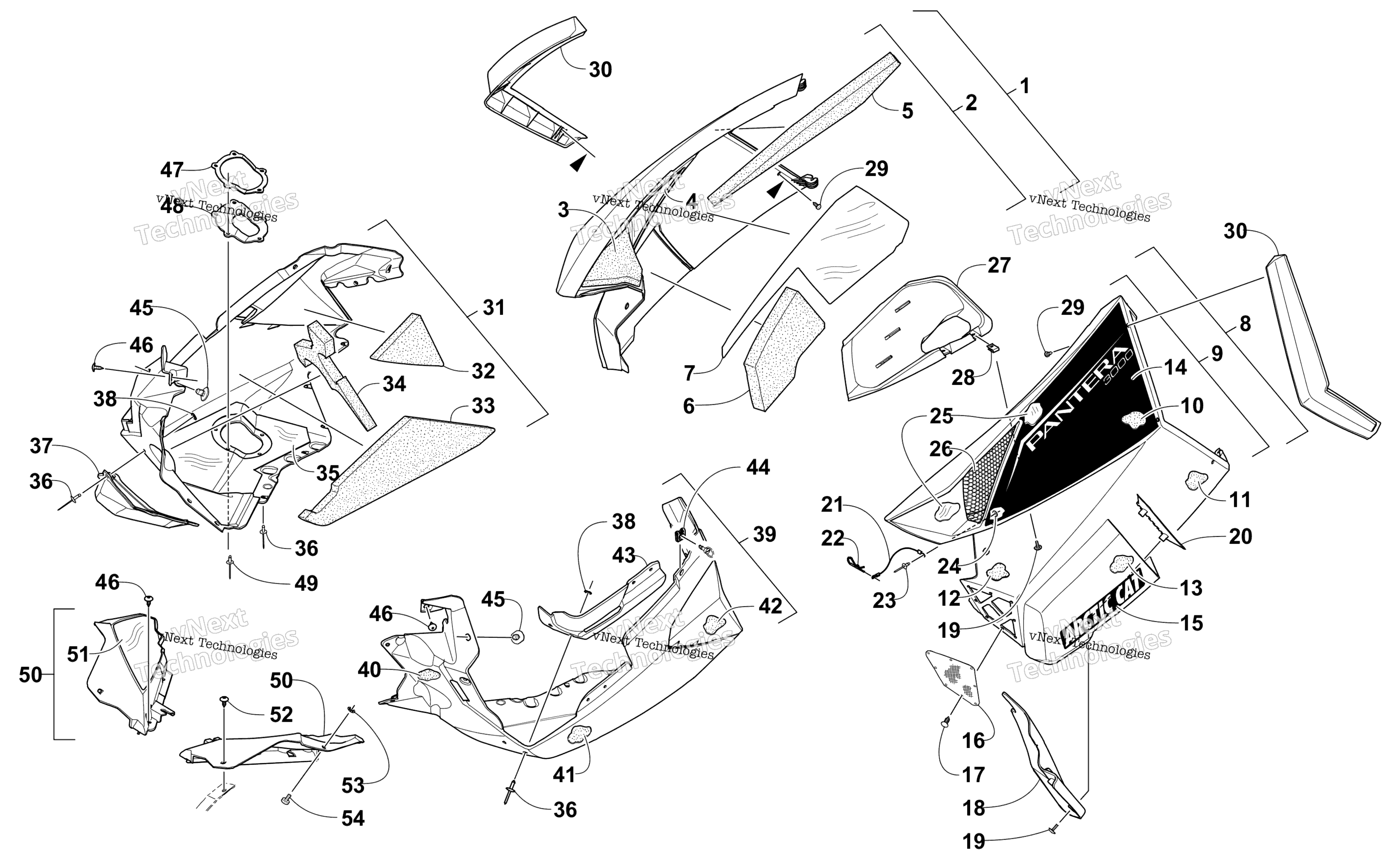 Skid Plate и Side панель узел