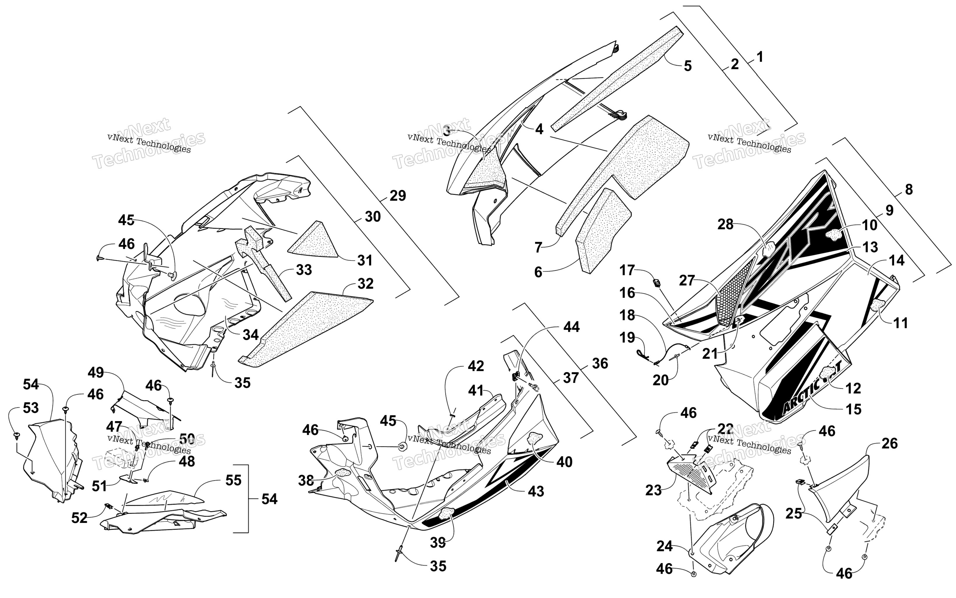 Skid Plate и Side панель узел