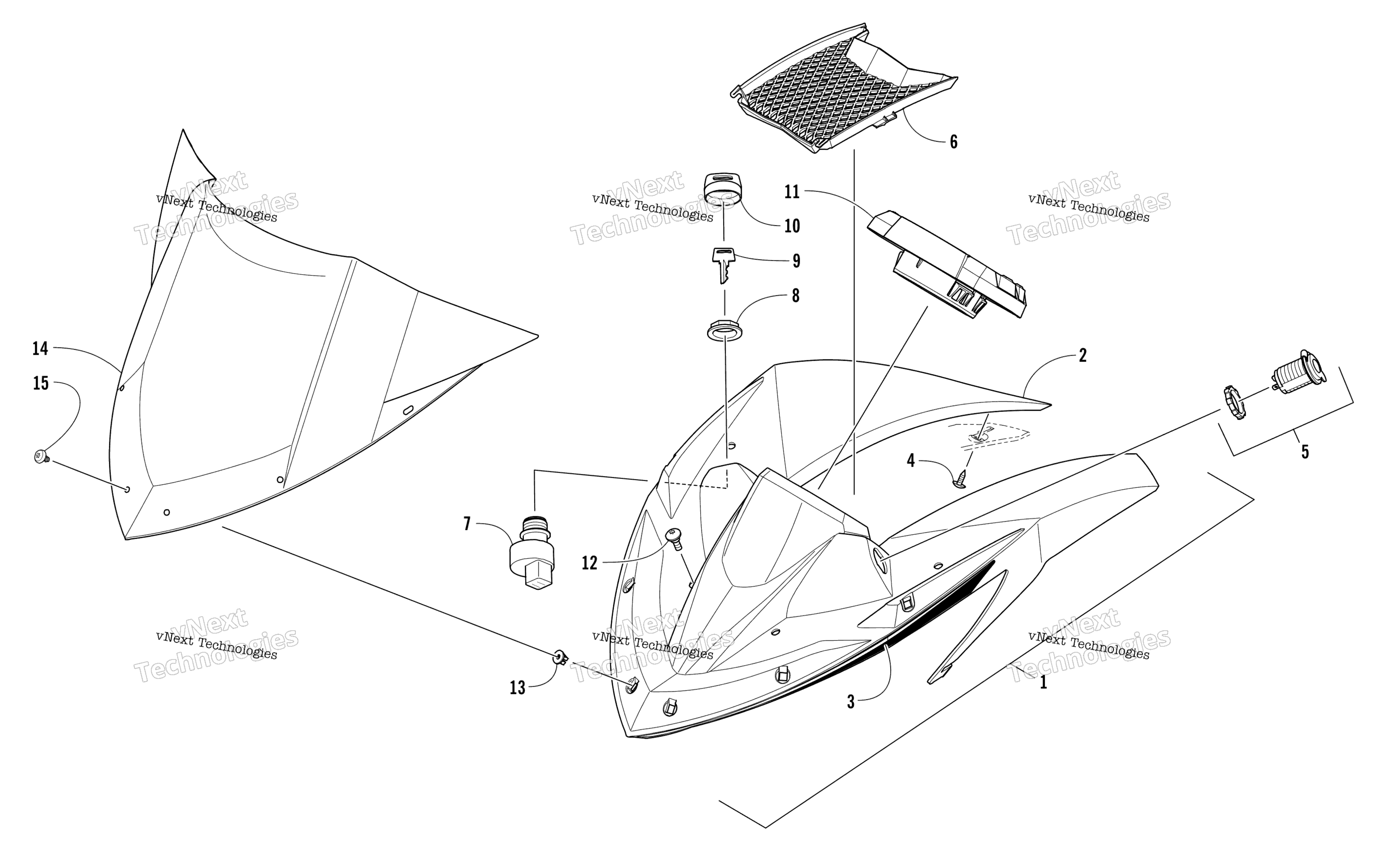 Ветровое стекло And Instruments Assemblies