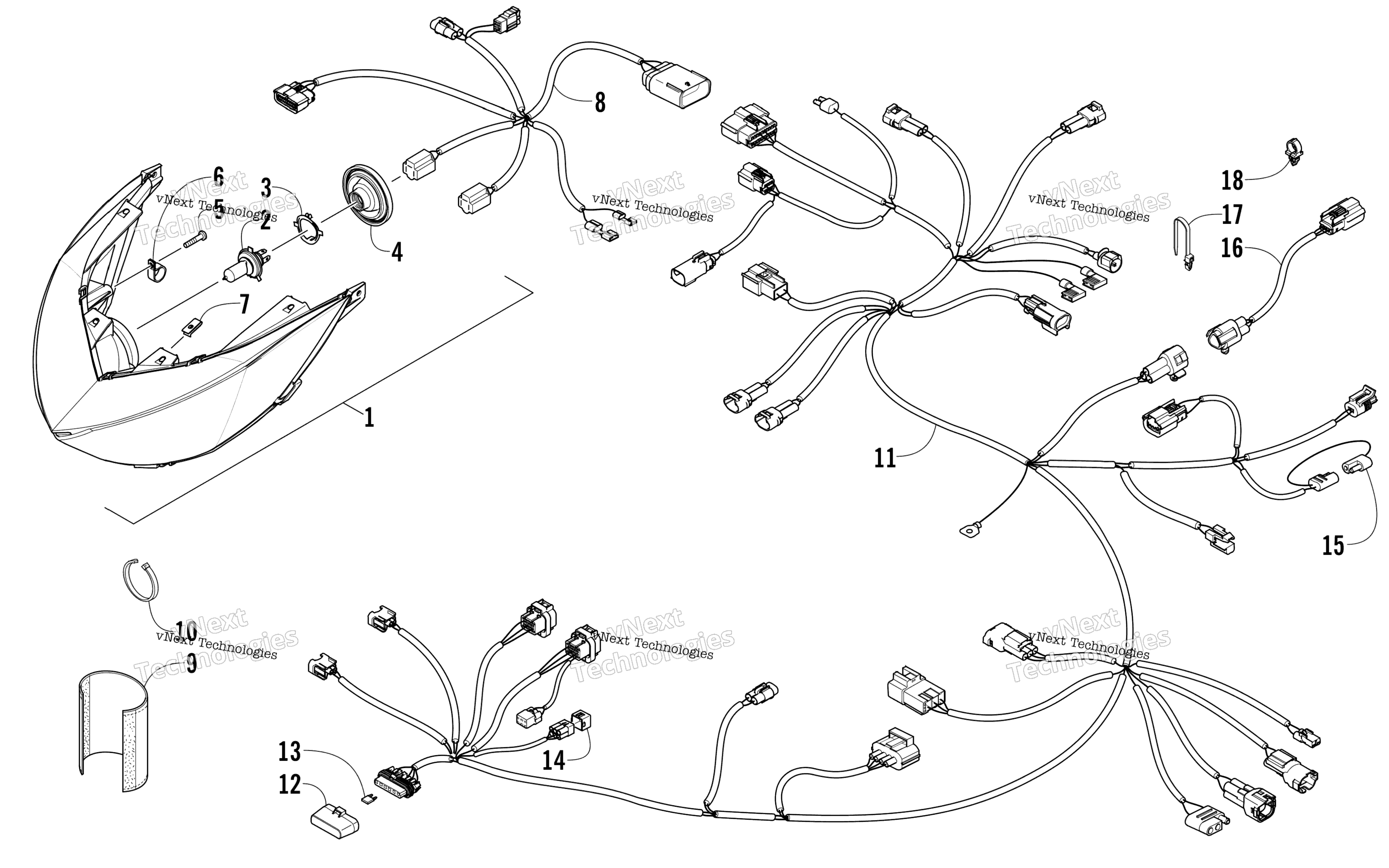 Фара And Wiring Assemblies