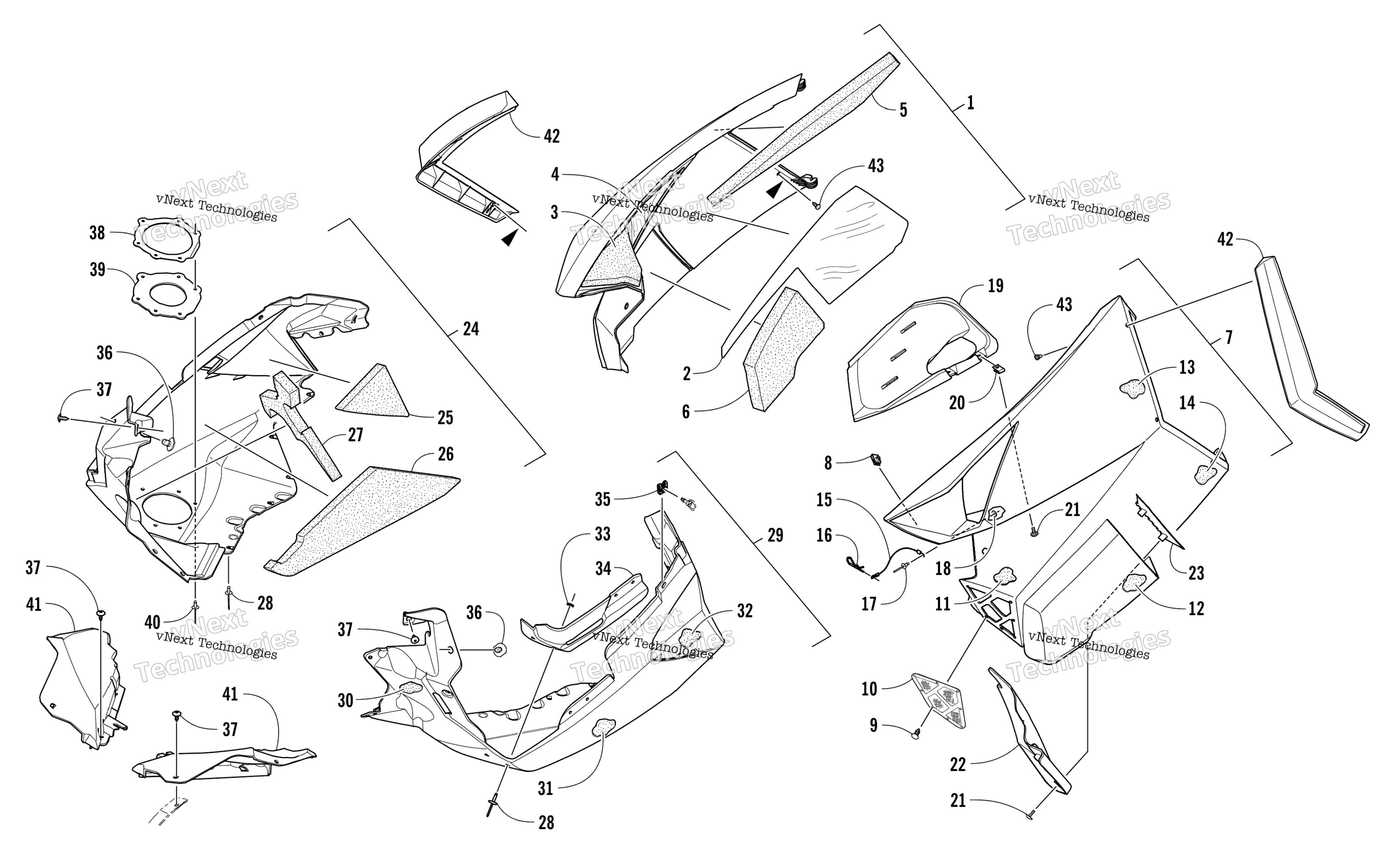 Skid Plate и Side панель узел