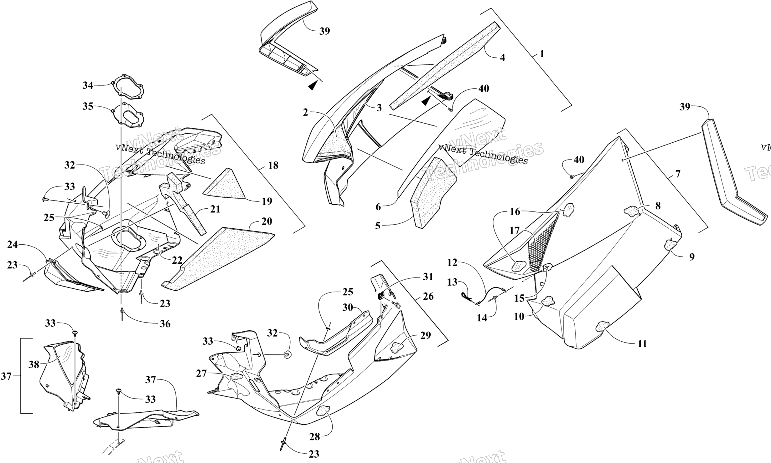 Skid Plate и Side панель узел