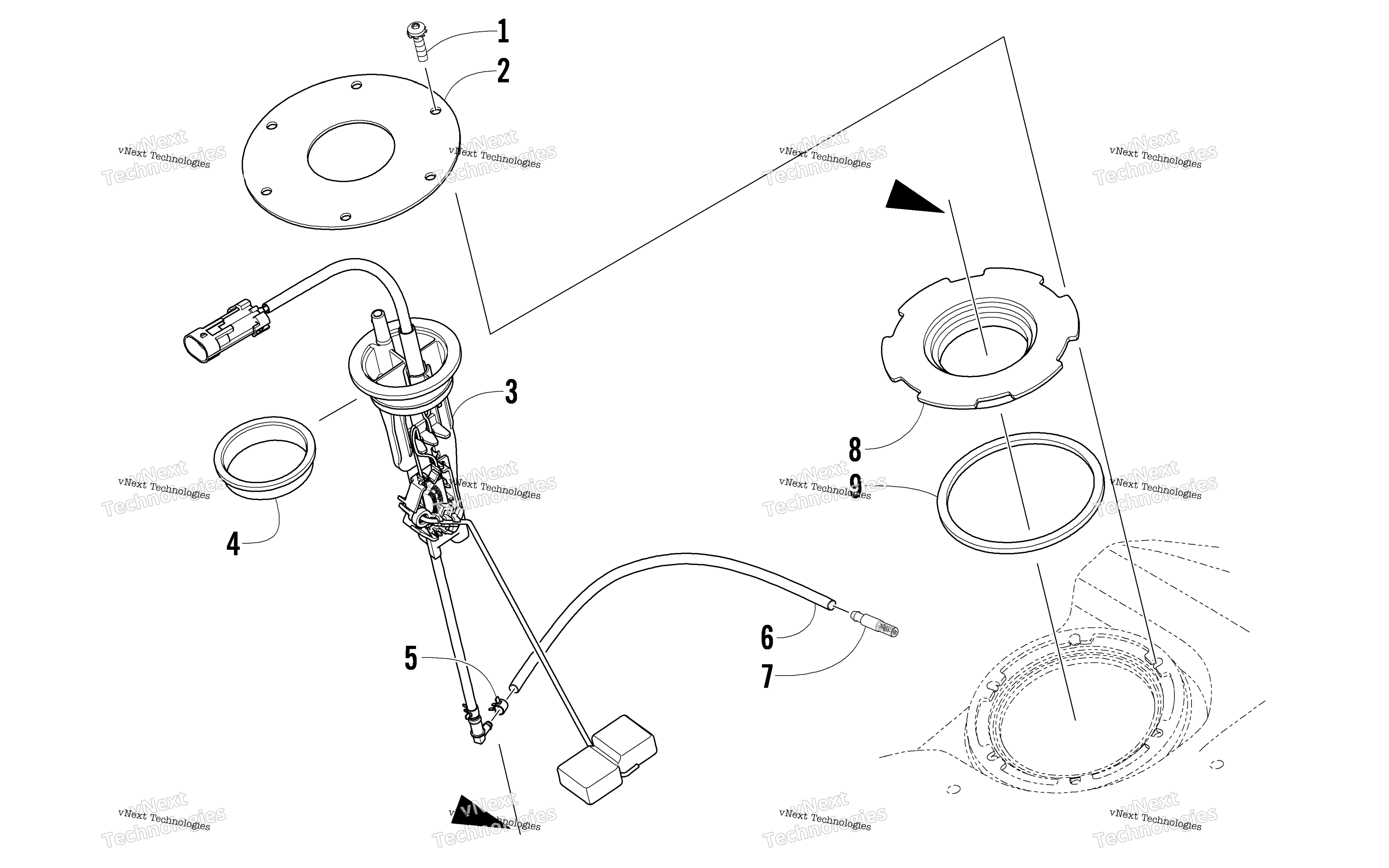 Топливная система Level Sensor Assembly