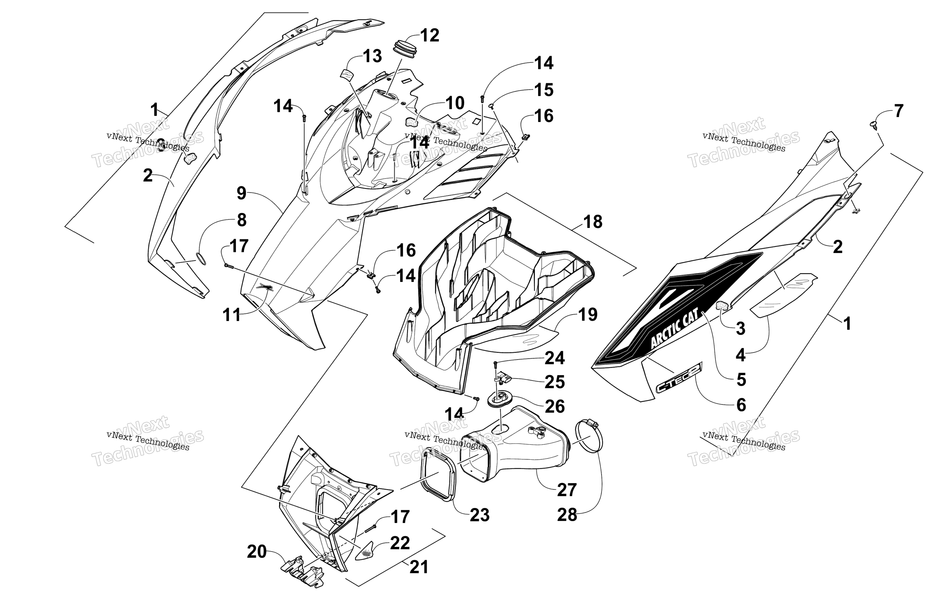 Капот And Air Intake Assembly