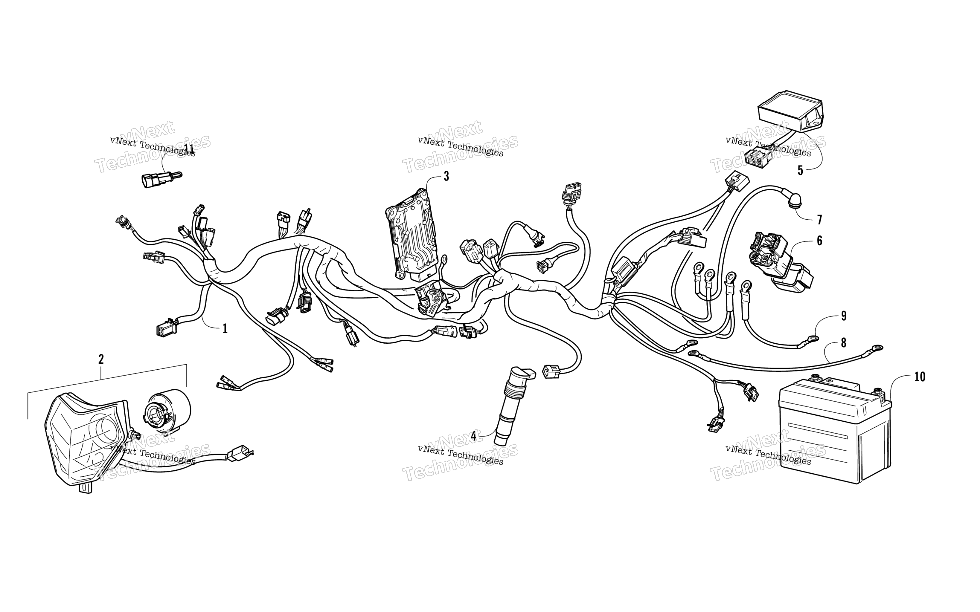 Электрооборудование Harness And Components