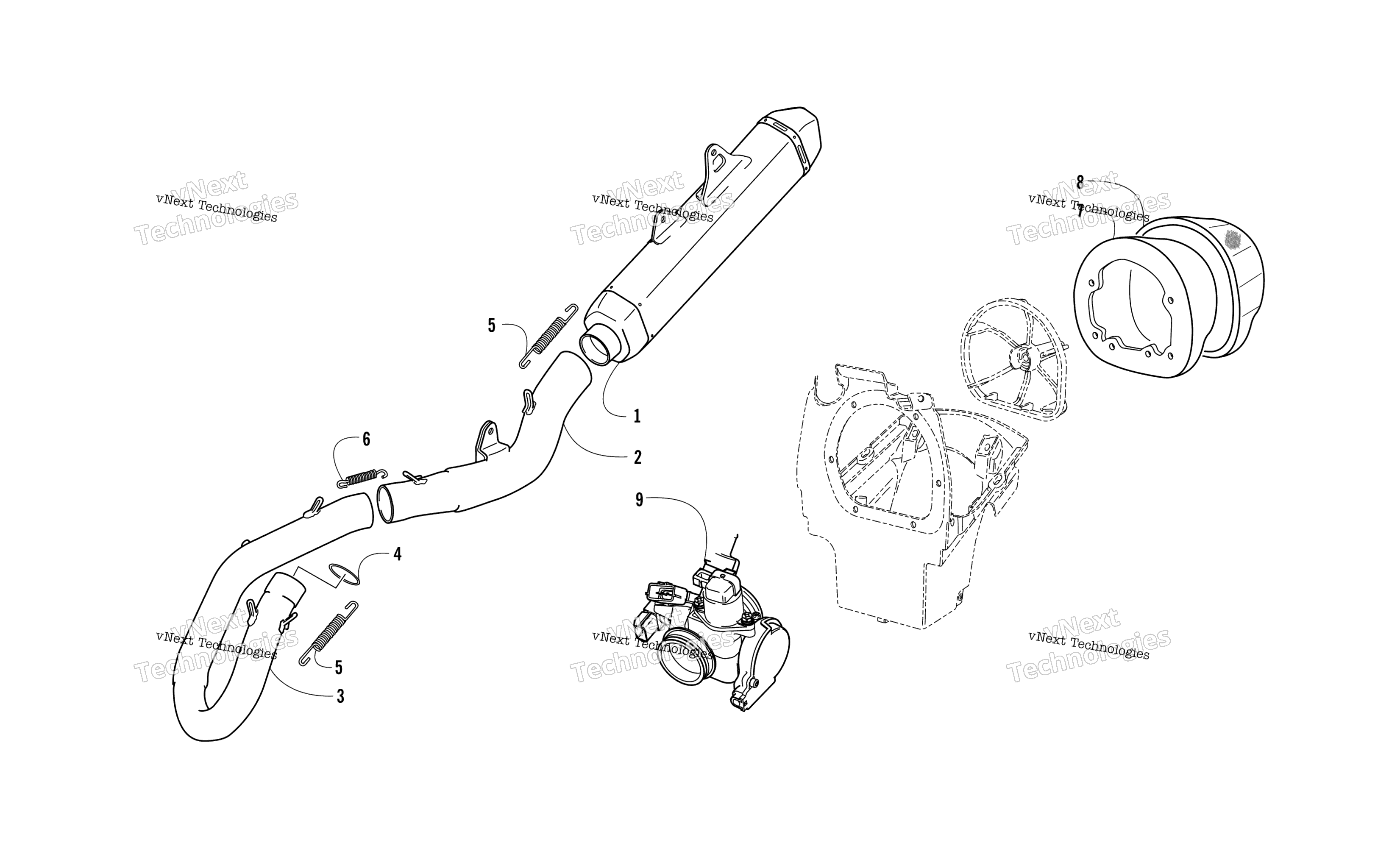 Выхлопная система And Air Intake