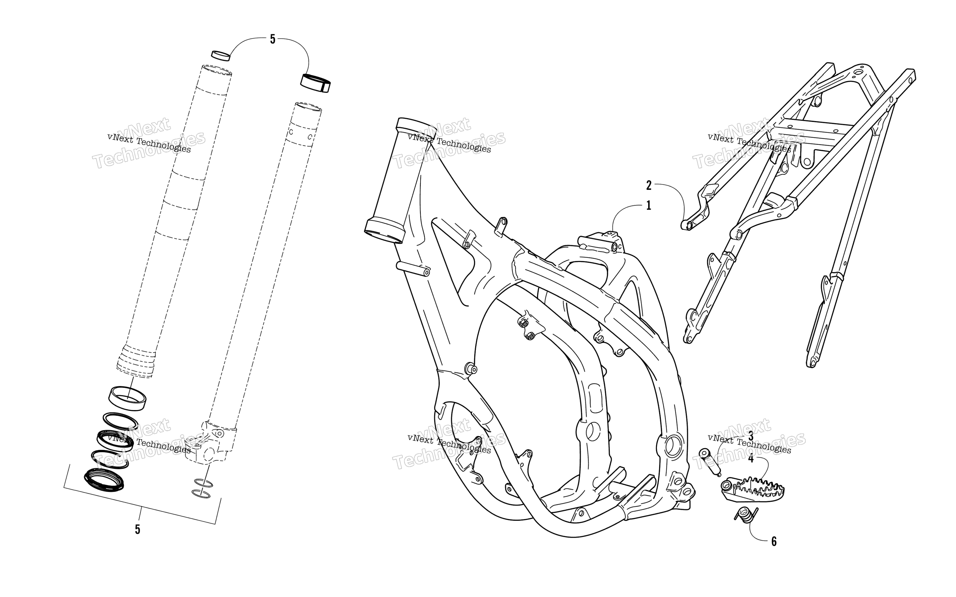 Рама And Front Suspension