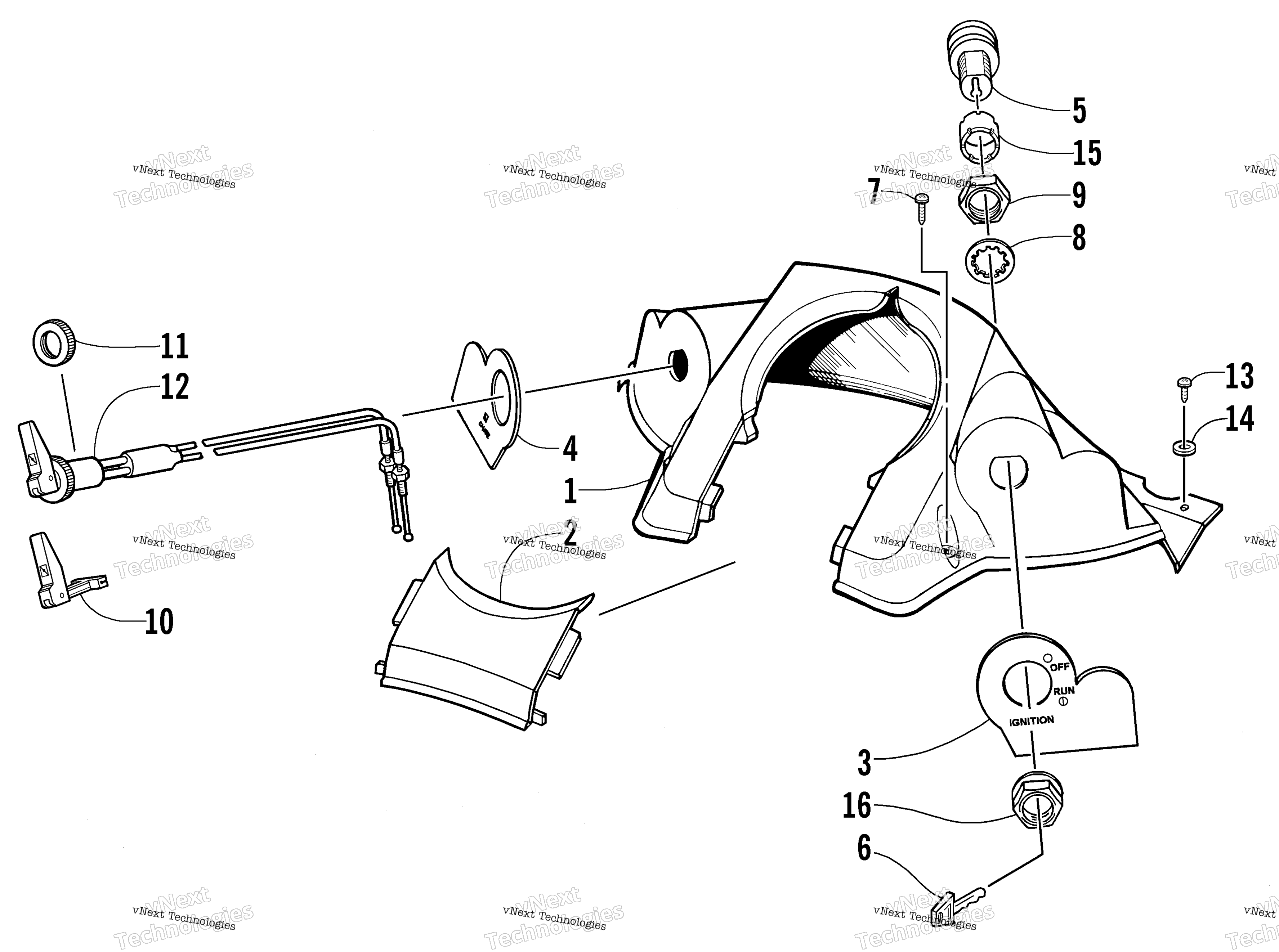 Консоль And Switch Assembly