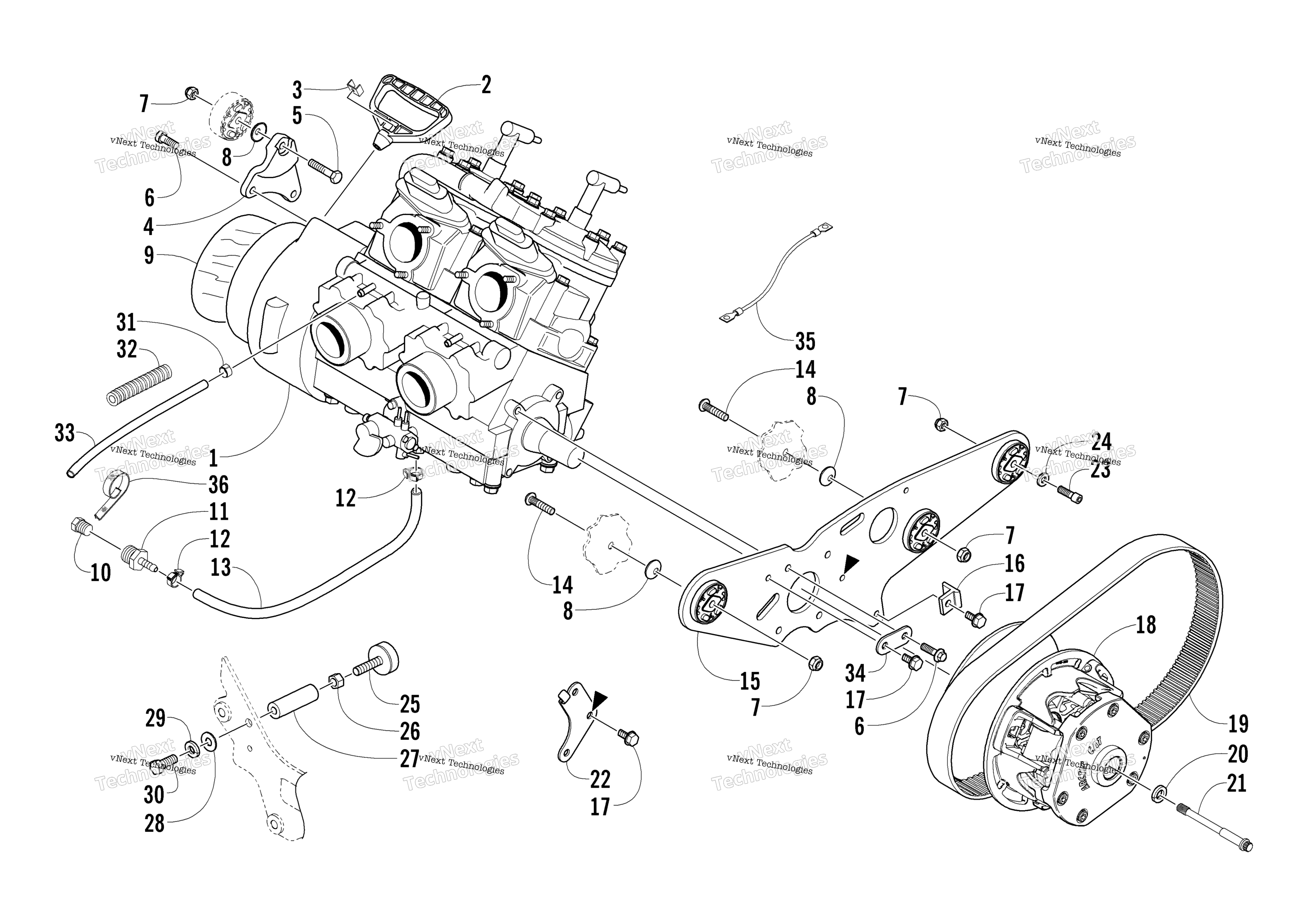 Двигатель And Related Parts